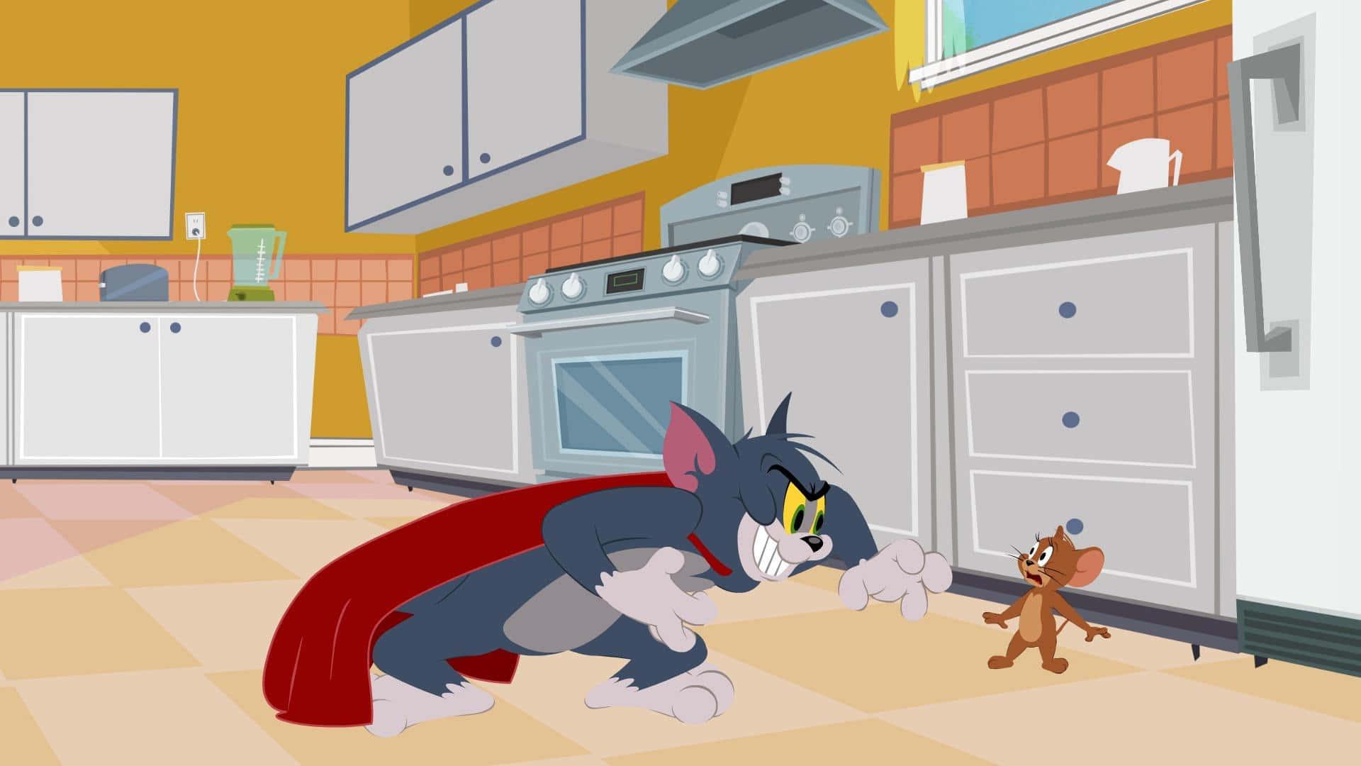 Tom and Jerry chase after each other in hilarious comedy — 1920x1080 wallpaper