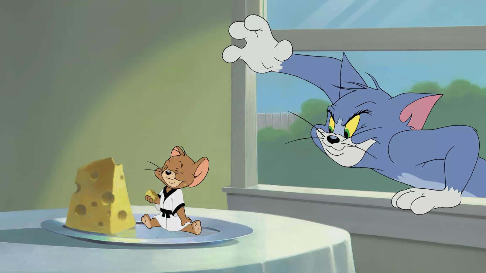 Tom And Jerry Have A Heart — 1600x900 wallpaper