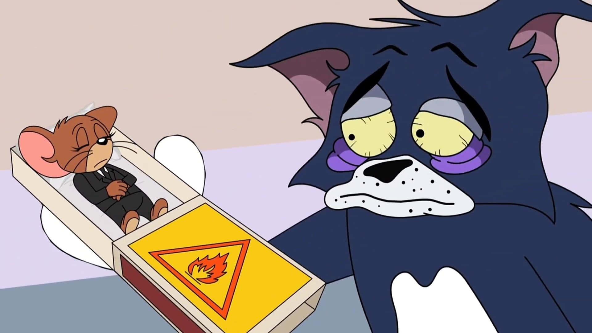 Tom and Jerry in a heated race to catch the cheese — 1920x1080 wallpaper