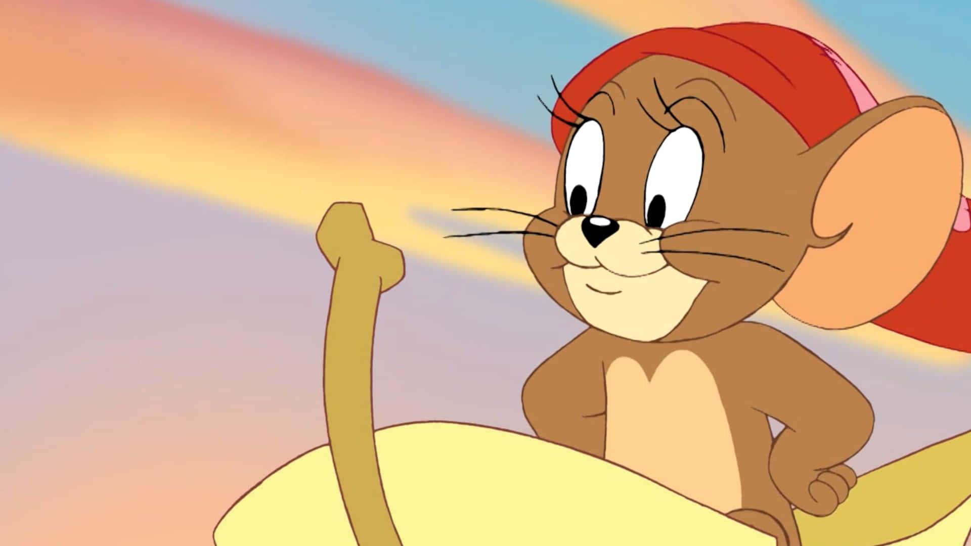 Tom and Jerry smile at each other mischievously — 1920x1080 wallpaper