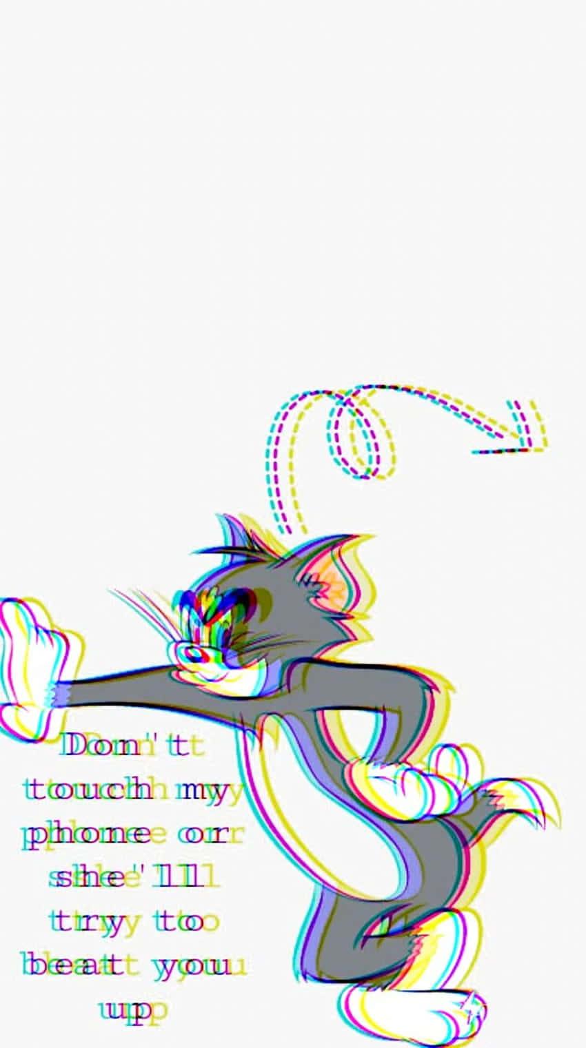 Tom Cat Cute Matching Best Friend Home Screen — 850x1521 wallpaper