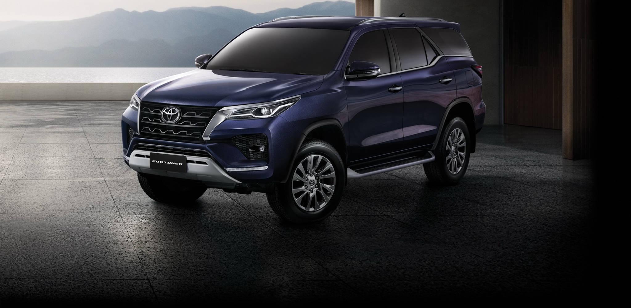 Toyota Fortuner In Metallic Blue Color — 2047x1000 wallpaper