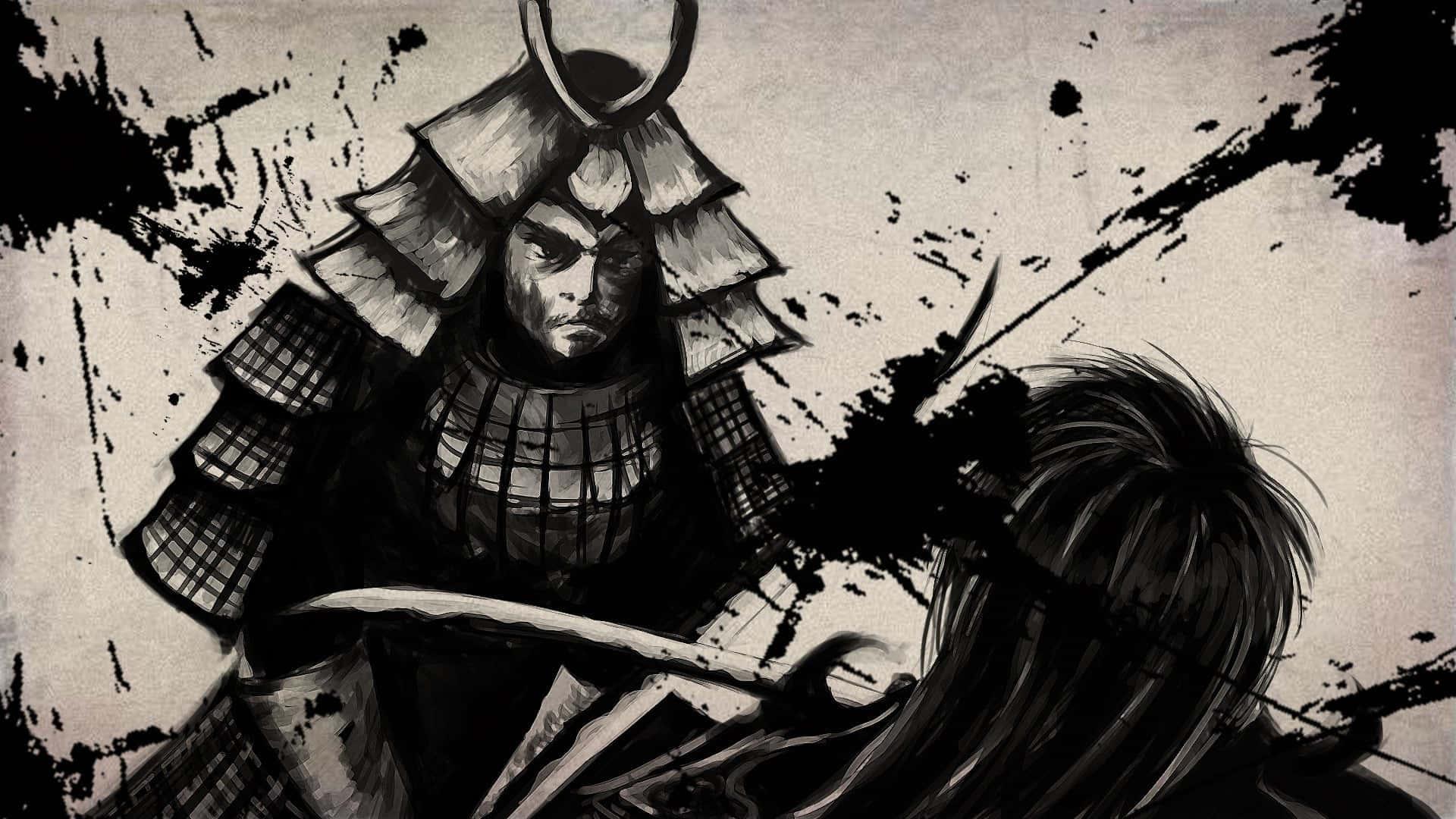 Traditional Japanese Samurai Preparing For Battle — 1920x1080 wallpaper