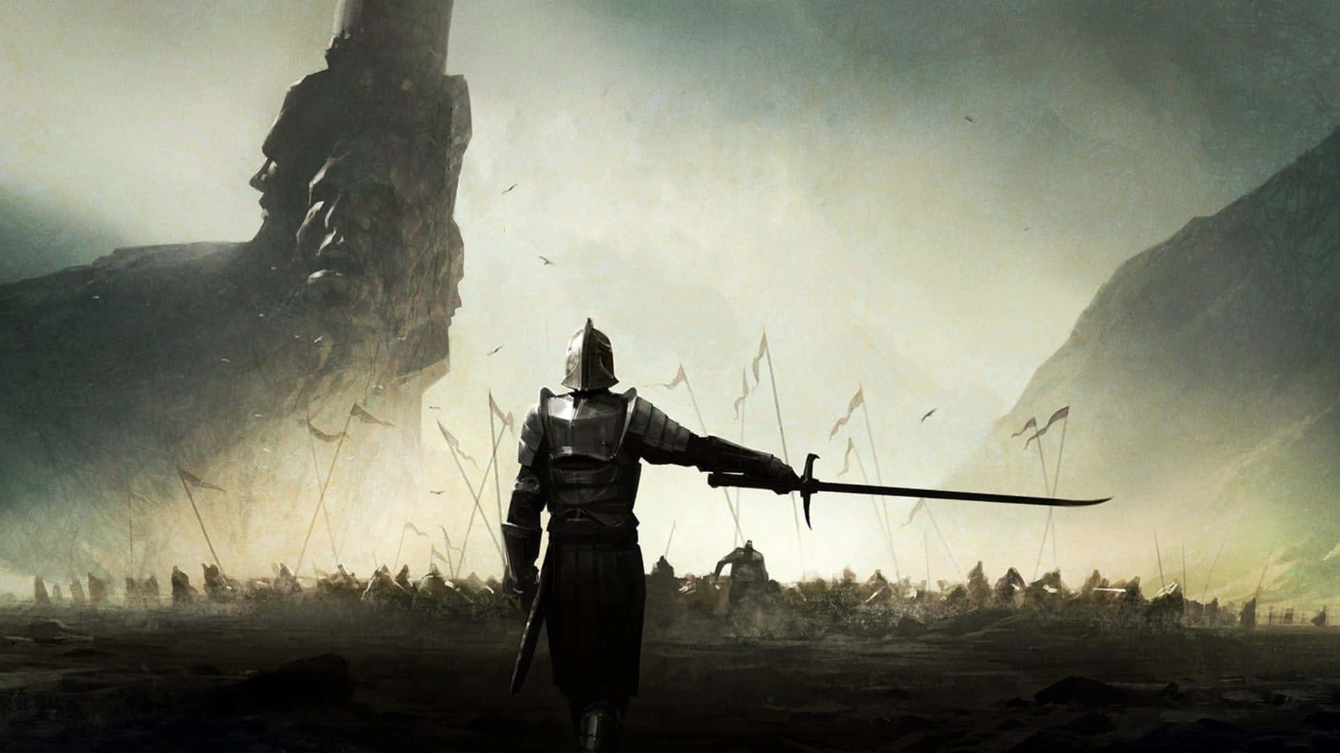 Traditional Samurai Warrior in Protective Gear — 1920x1080 wallpaper