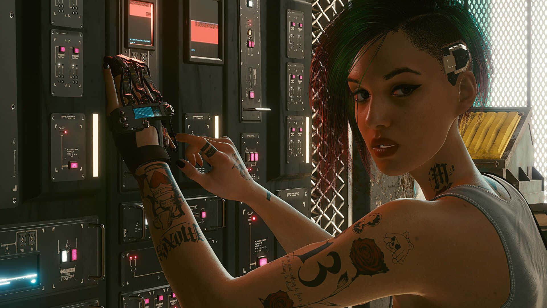 Transportation in the Mad Cyberpunk City — 1920x1080 wallpaper