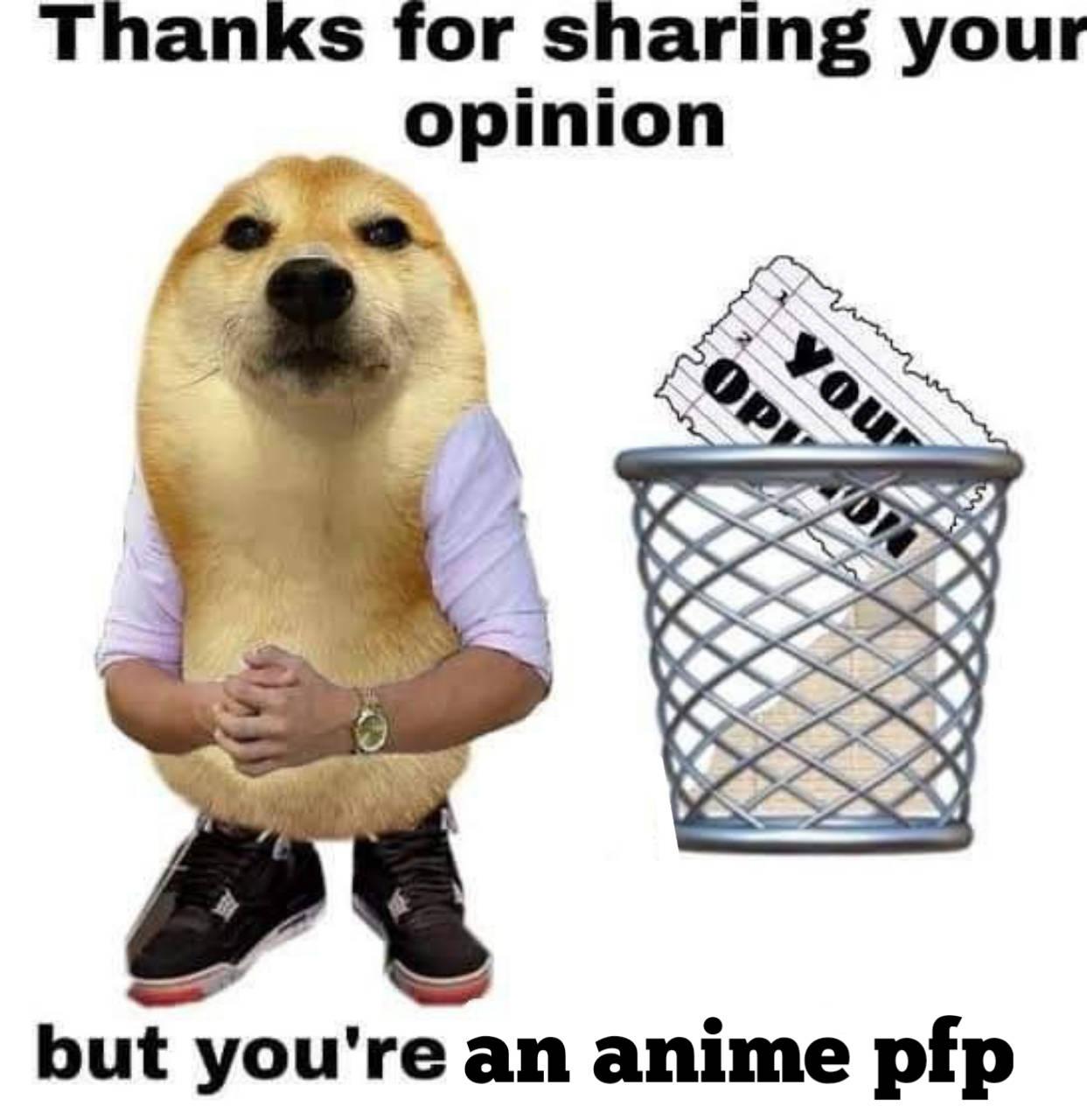 Trash Anime Meme PFP — 1243x1280 wallpaper
