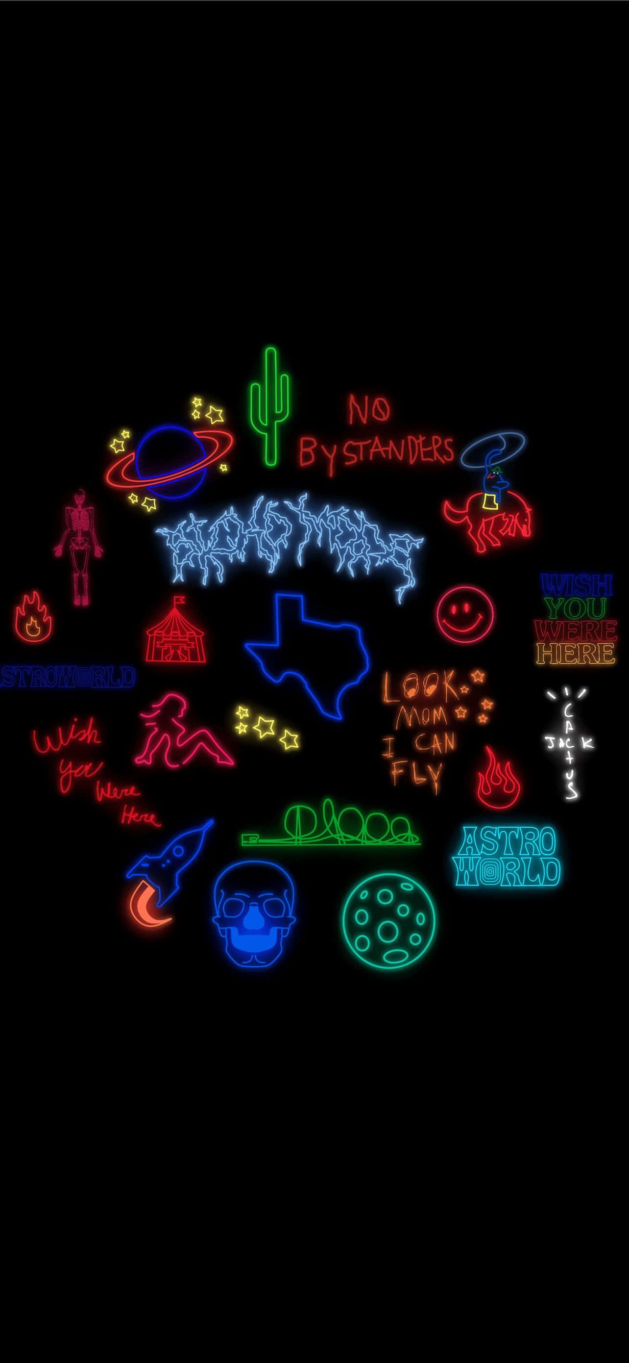 Travis Scott Background — 1284x2778 wallpaper