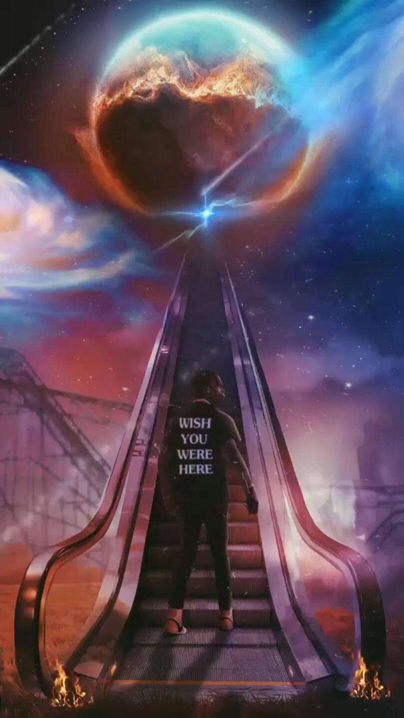 Travis Scott showing off his iconic style — 810x1440 wallpaper