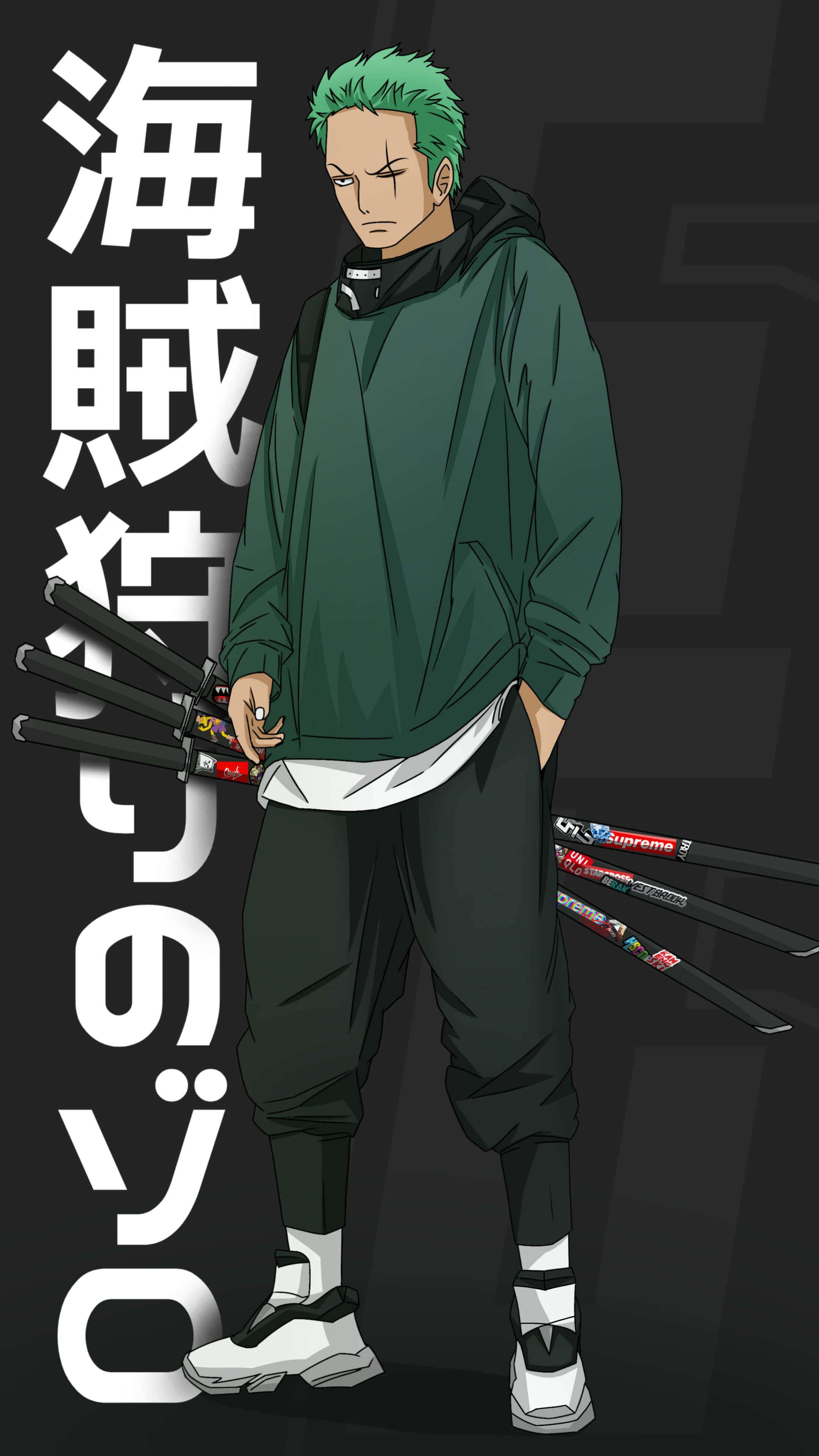 Tread your own path of adventure like Zoro — 2160x3840 wallpaper