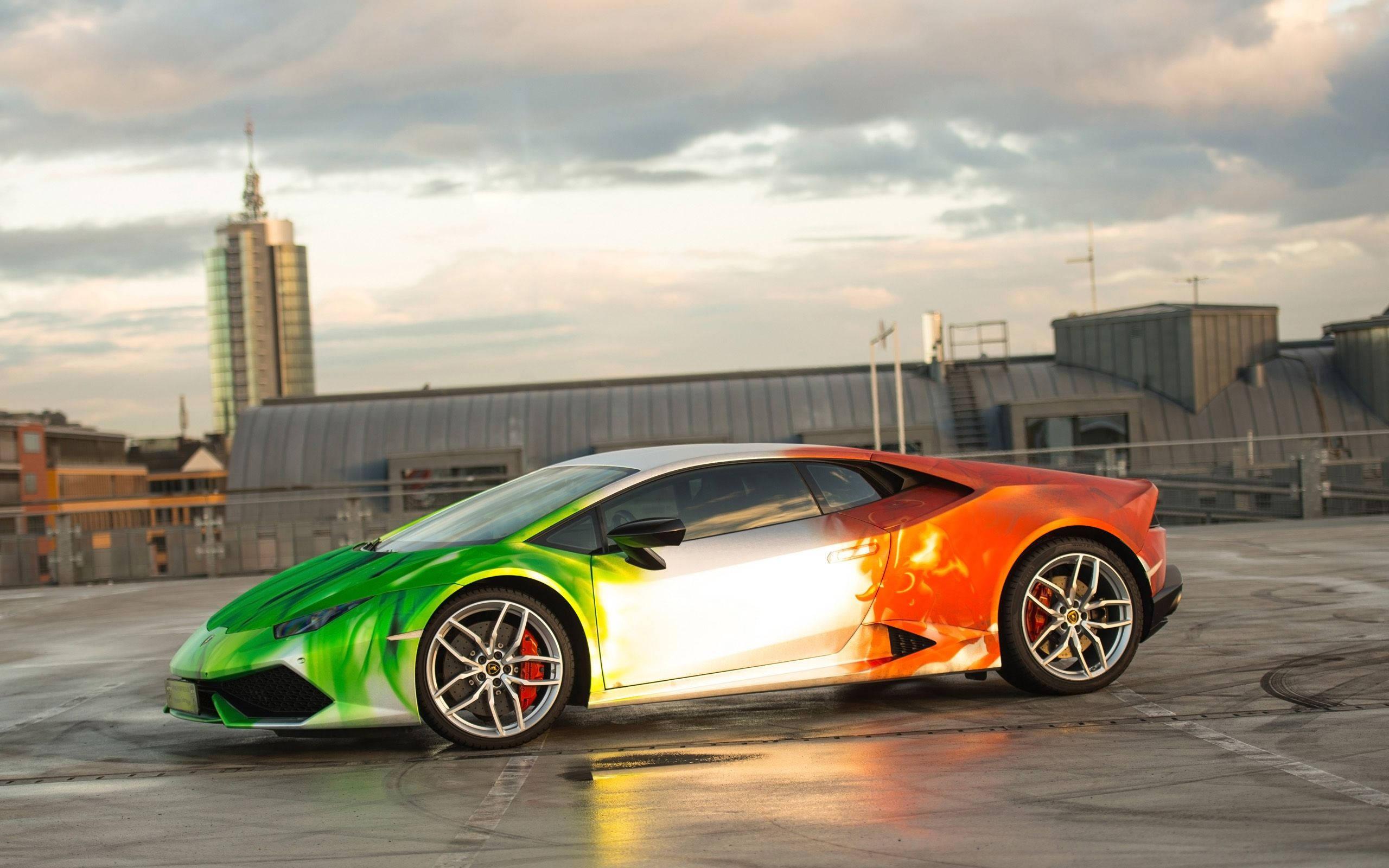 Tricolor Lamborghini Huracan - Three Colour Showstopper! — 2560x1600 wallpaper