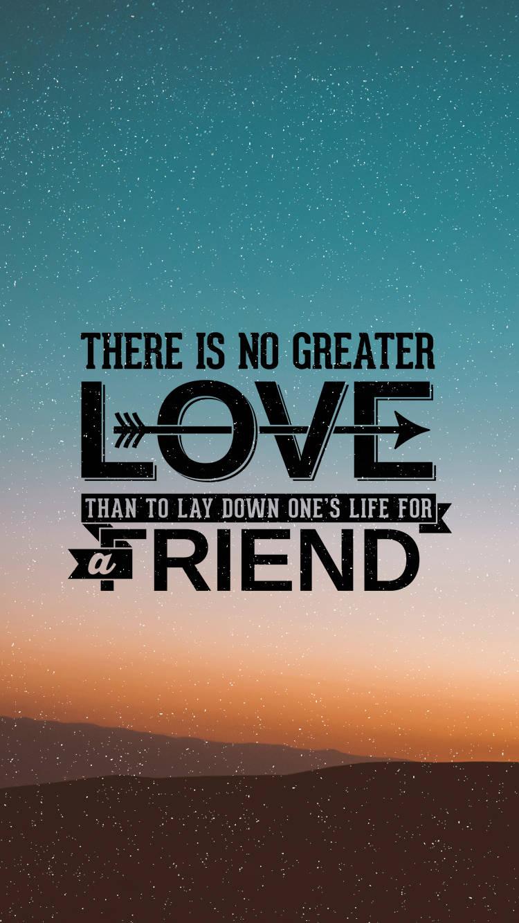 True Friendship is Found in God's Love — 750x1334 wallpaper