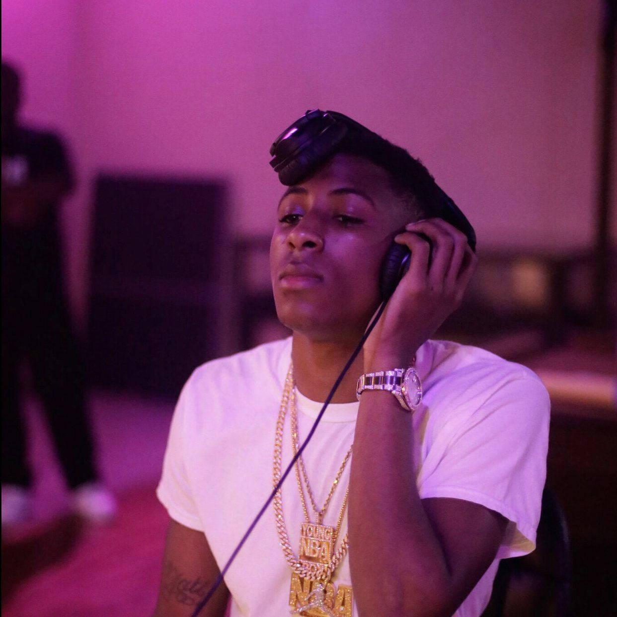 Turn up the music and tune out the world - Nba Youngboy — 1242x1242 wallpaper
