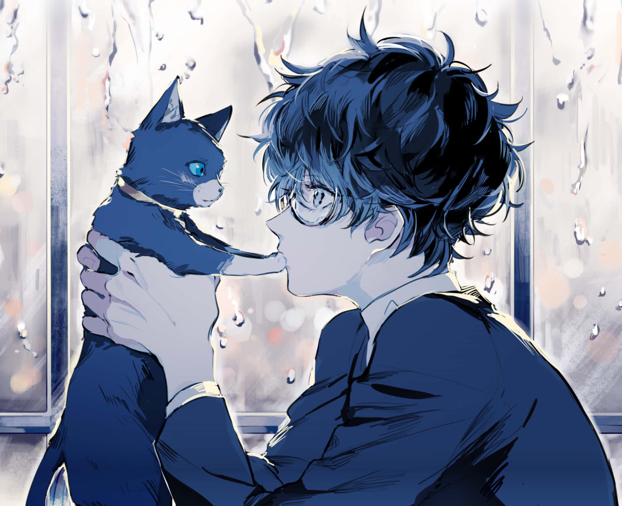 Two Adorable Anime Boys Hanging Out — 2048x1668 wallpaper