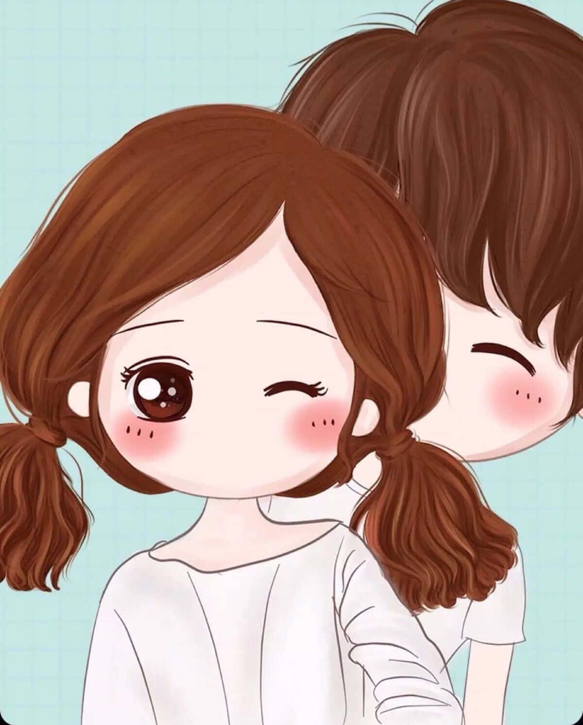 Two Anime Lovers Embrace in a Romantic Moment — 1200x1490 wallpaper