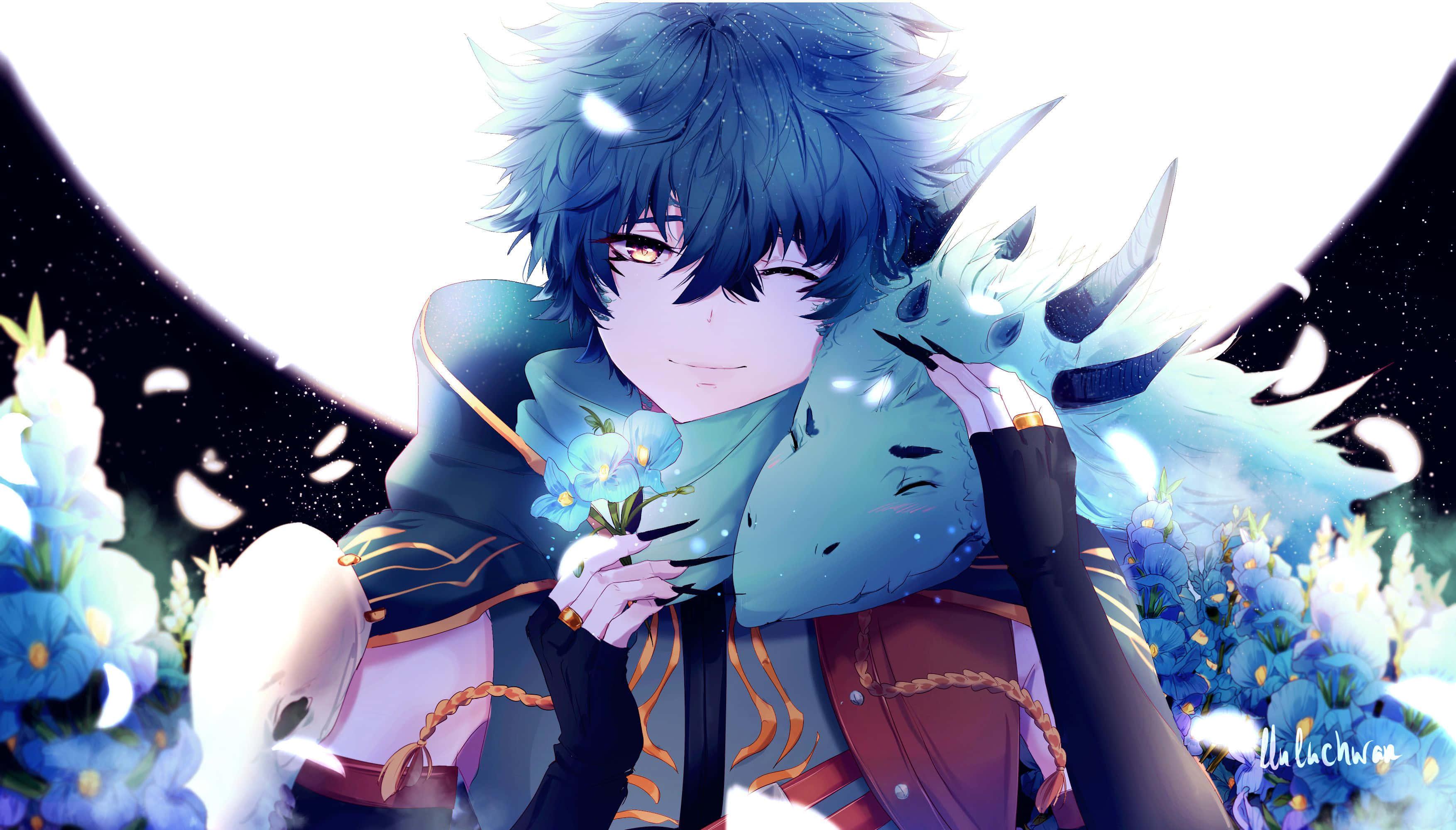 Two Cute Anime Boys Sharing a Bond — 3507x2000 wallpaper
