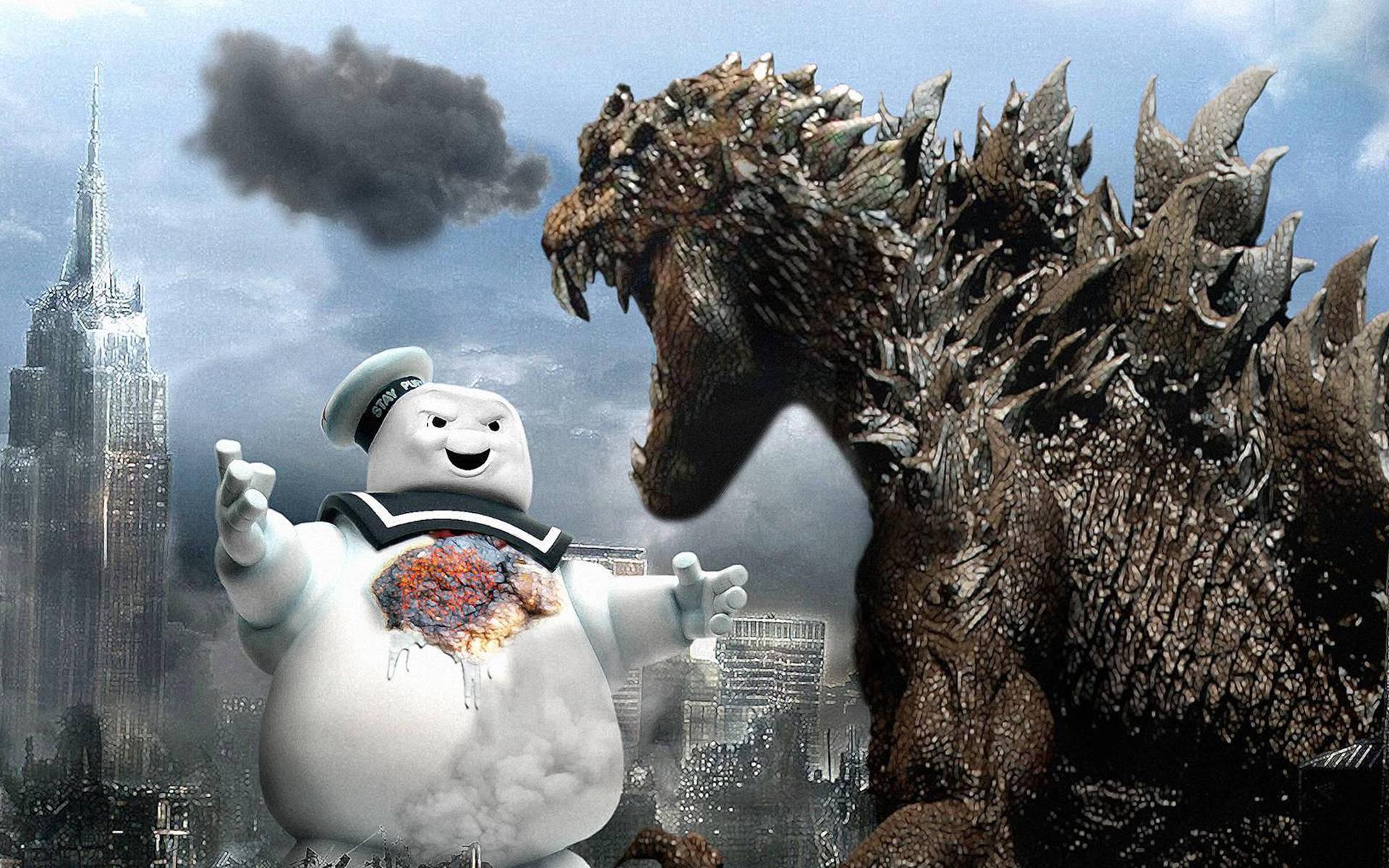 Two iconic monsters finally meet! — 1920x1200 wallpaper