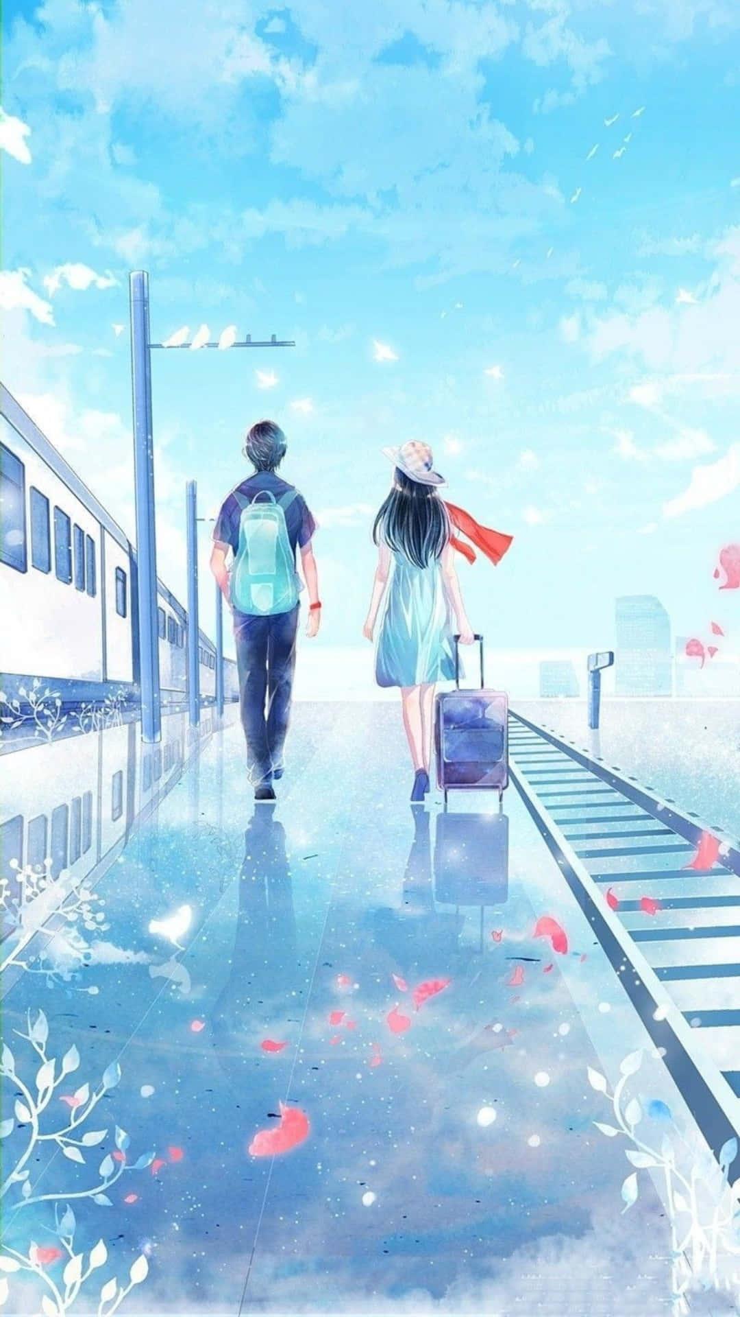 Two lovers in love — 1080x1920 wallpaper