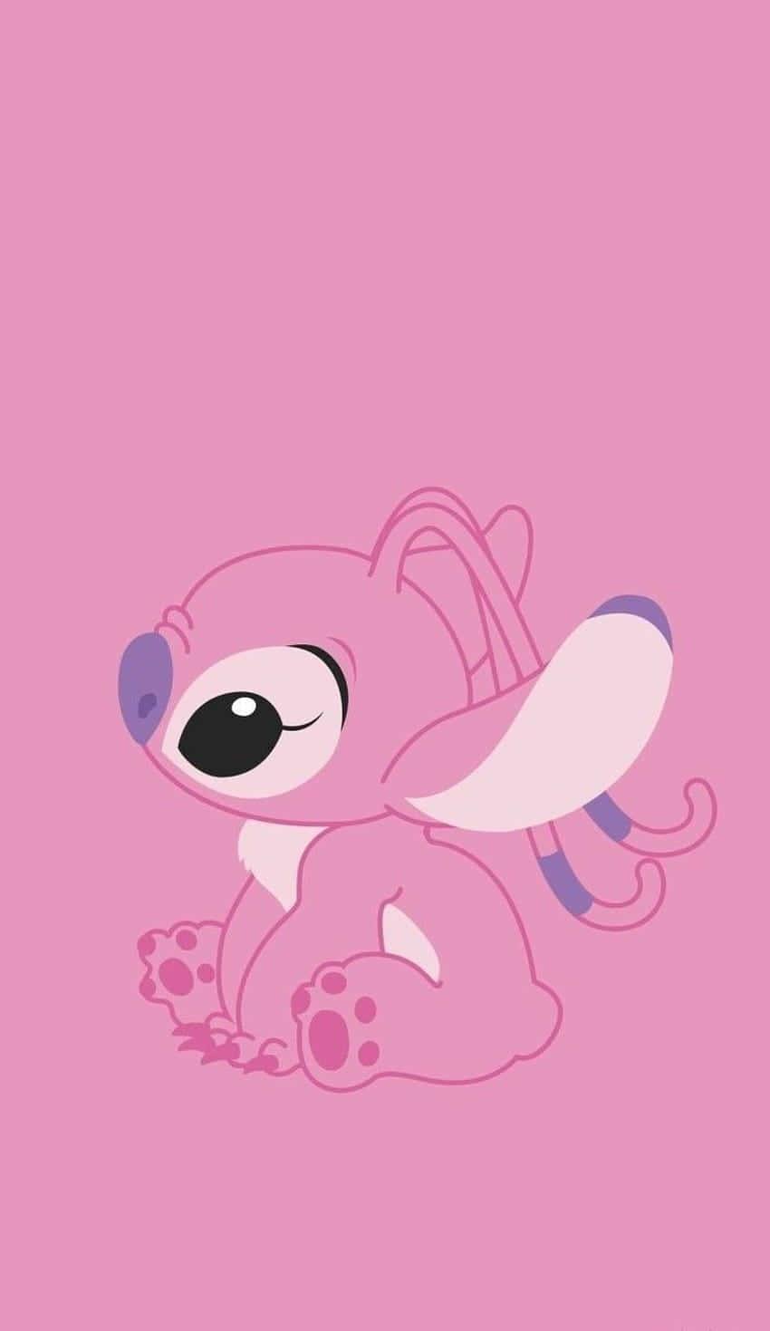 Two Pink Stitch Friends Signifying Unbreakable Bonds — 850x1469 wallpaper