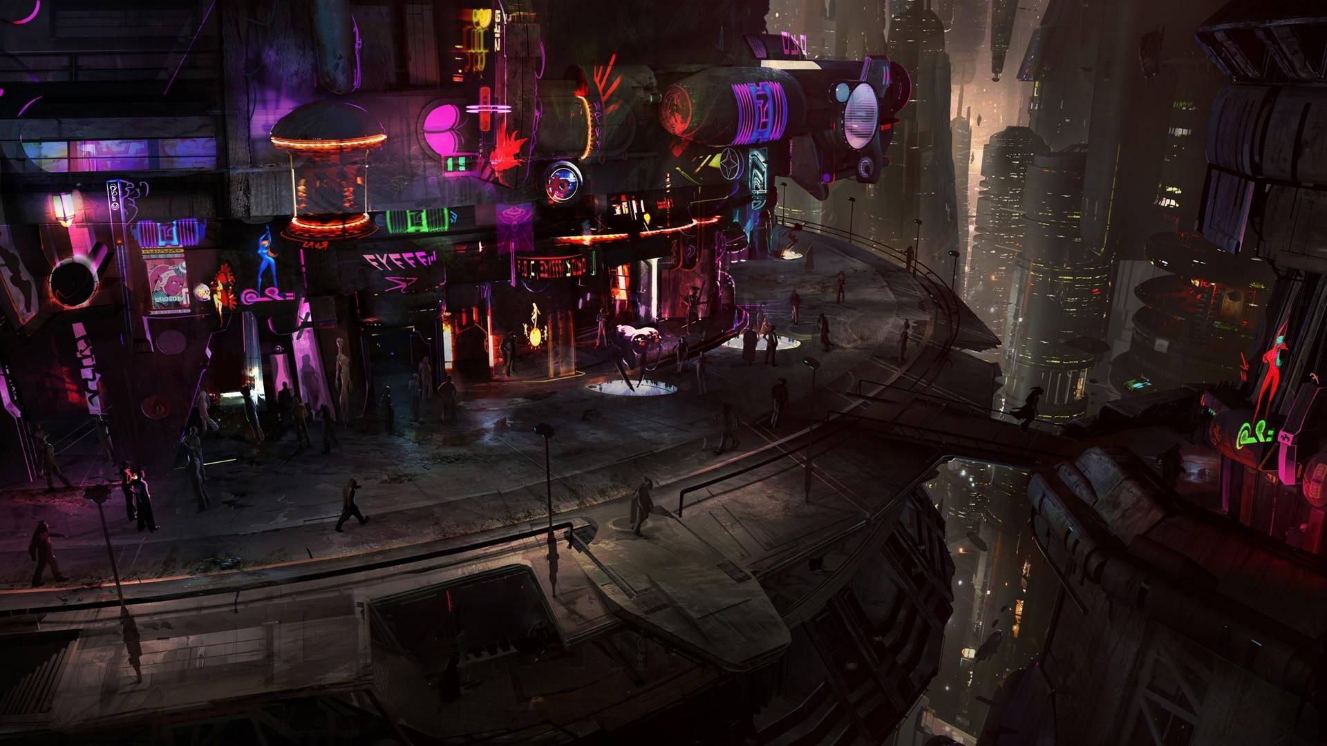 Uncommon Place In The City Of Cyberpunk — 1920x1080 wallpaper