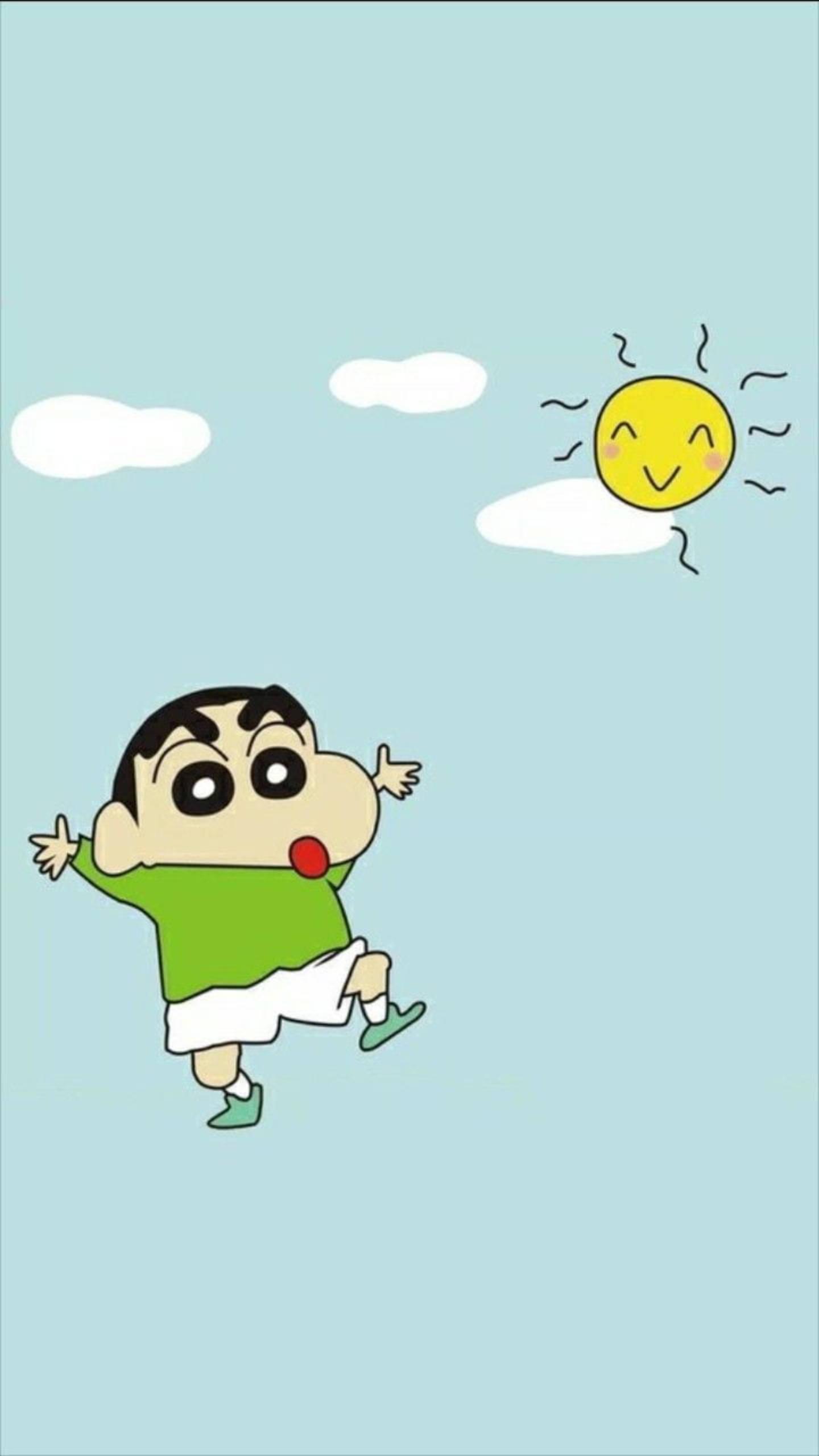 Under The Smiling Sun Shinchan Aesthetic — 1440x2560 wallpaper
