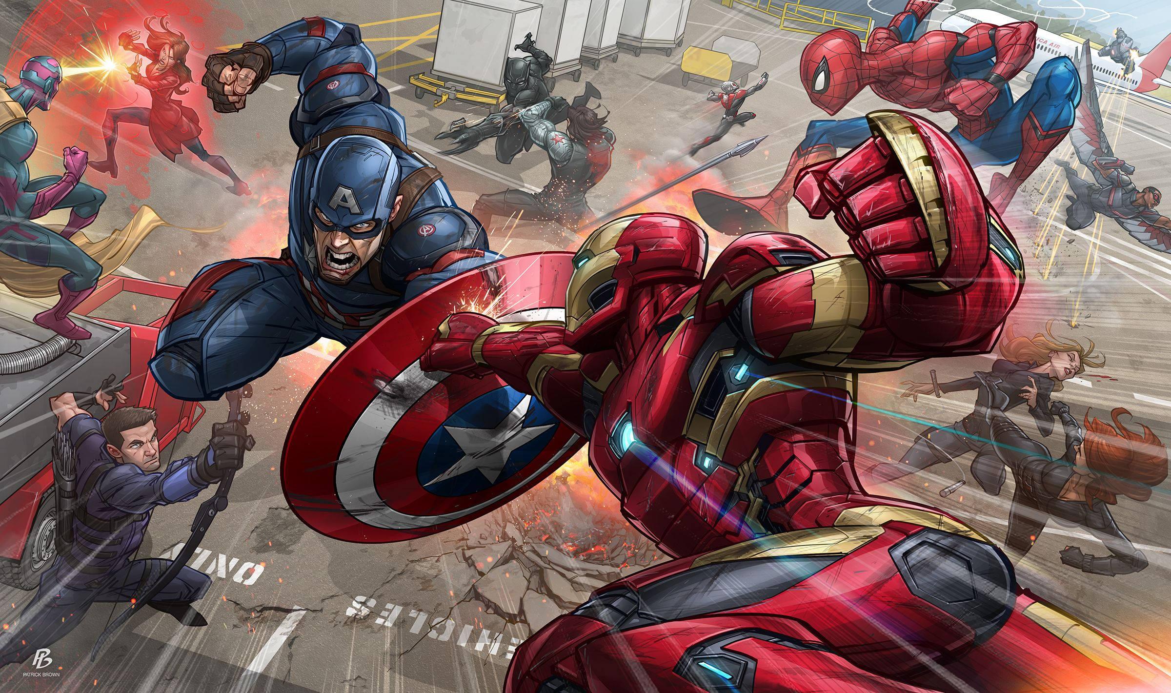 Unite the Heroes - Marvel — 2400x1420 wallpaper