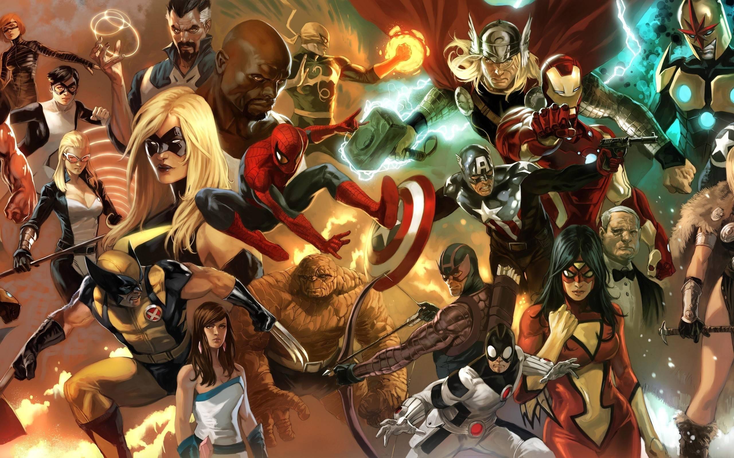 Unite the Marvel Superheroes to save the world! — 2560x1600 wallpaper