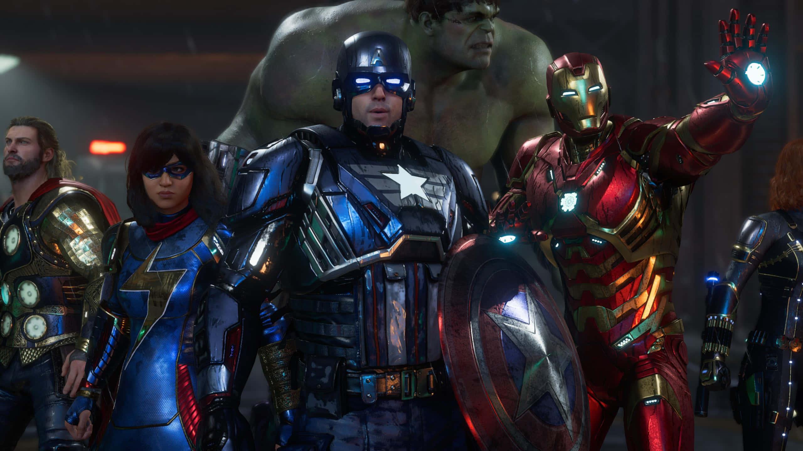 Unite to save the world: meet the Avengers! — 2560x1440 wallpaper