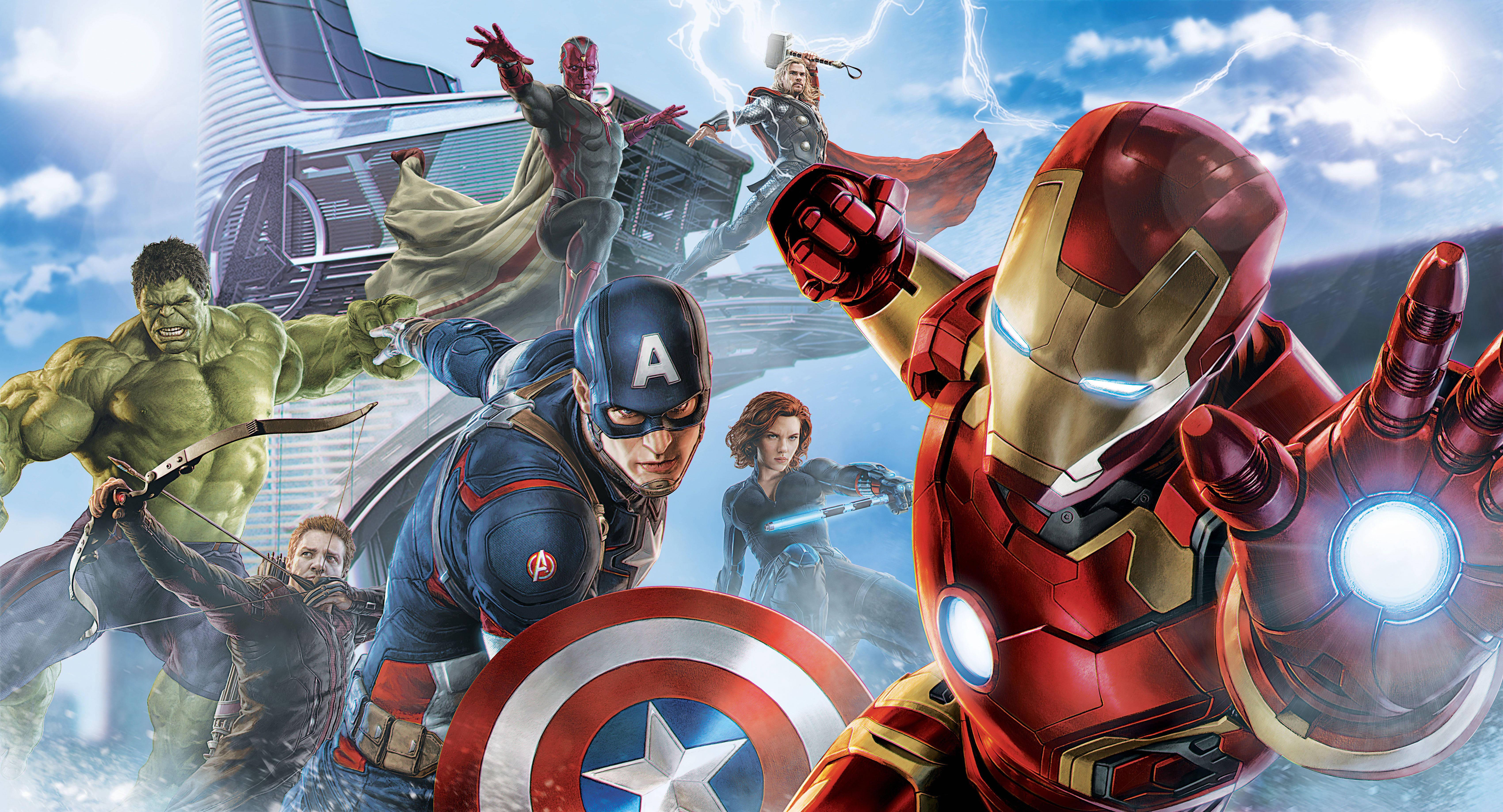 Unite to save the world - The Avengers — 6800x3676 wallpaper