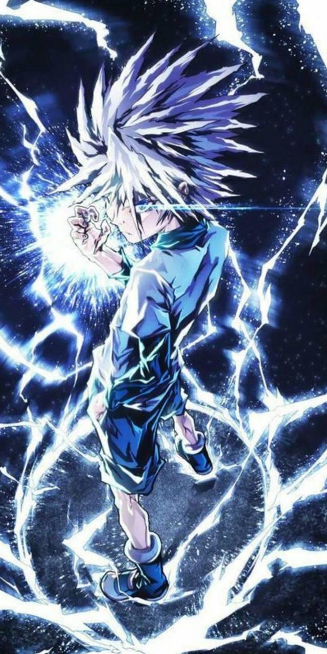 Unleash the Full Power of Killua — 640x1280 wallpaper