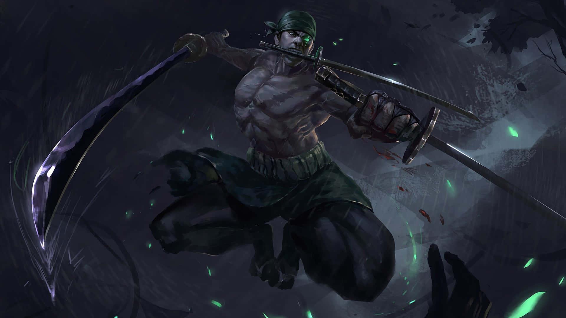 Unleashing Zoro #darkstyle — 1920x1080 wallpaper