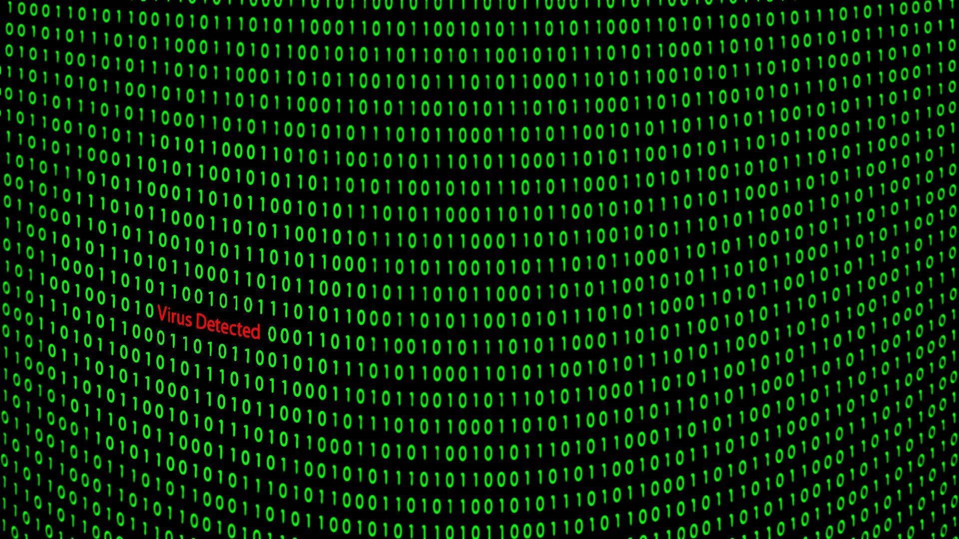 Unlock the future with green binary codes — 1920x1080 wallpaper