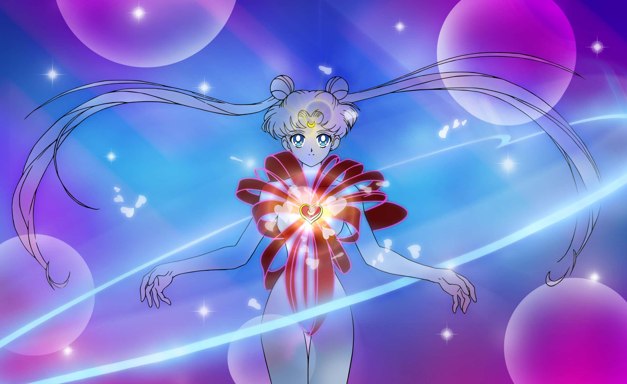 Usagi Tsukino in her iconic sailor suit — 2560x1570 wallpaper