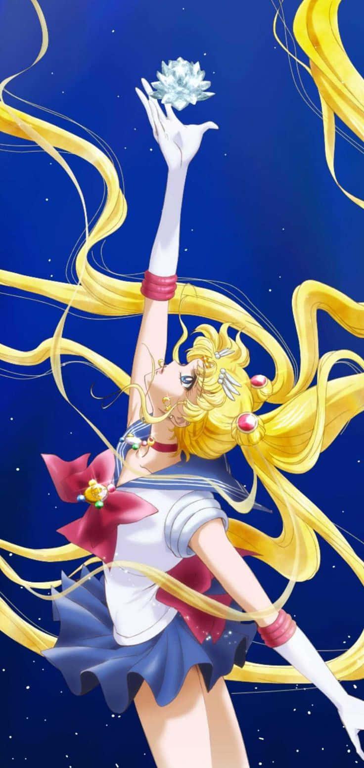 Usagi Tsukino transforms into Sailor Moon! — 736x1553 wallpaper
