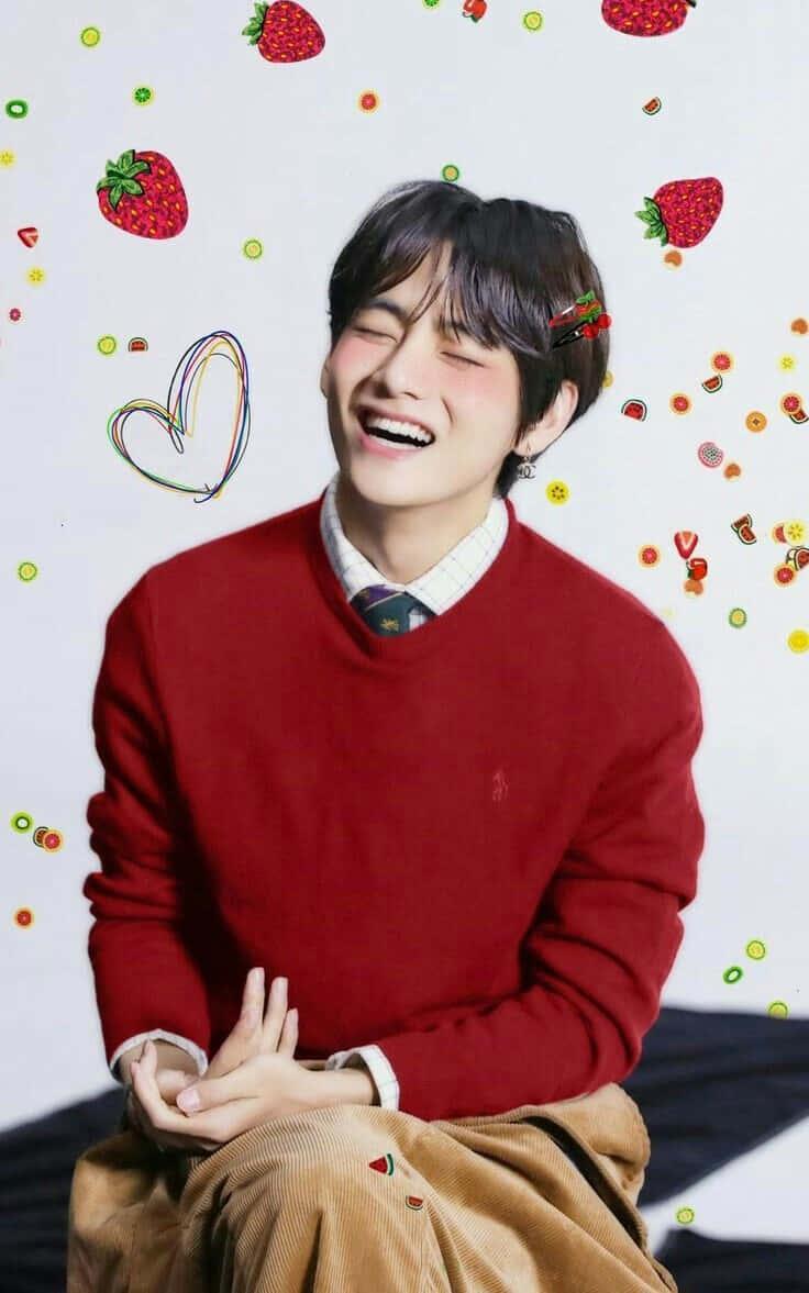 V from K-pop group BTS showing his killer charisma — 736x1177 wallpaper