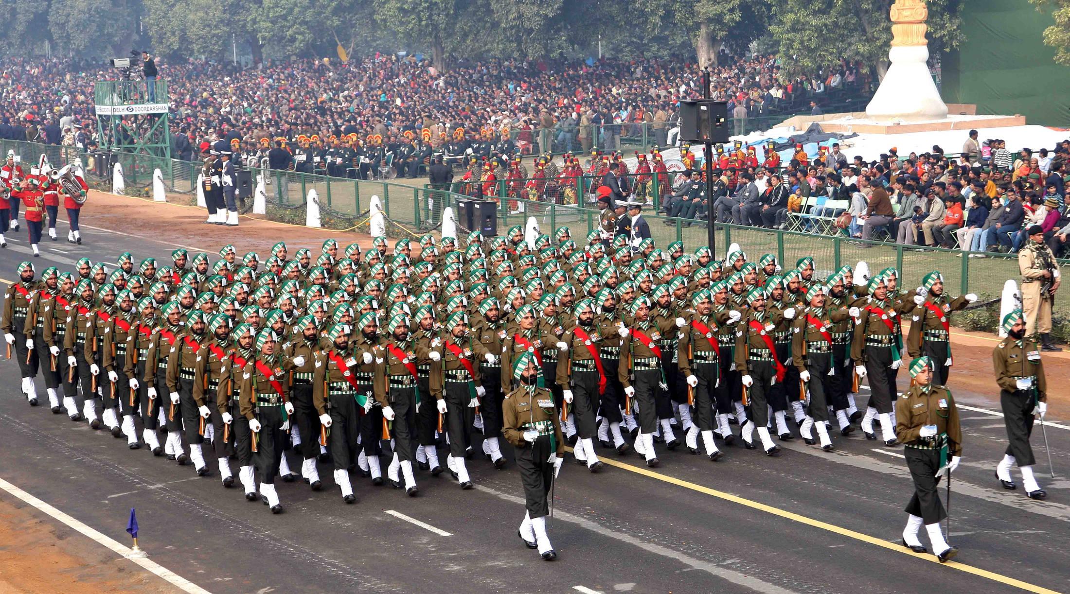Valiant Guardians March - The Grand Indian Army Parade — 2200x1222 wallpaper