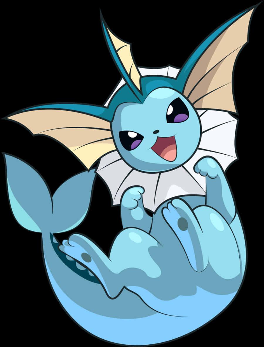 Vaporeon Pokemon Cheerful Illustration — 900x1185 wallpaper