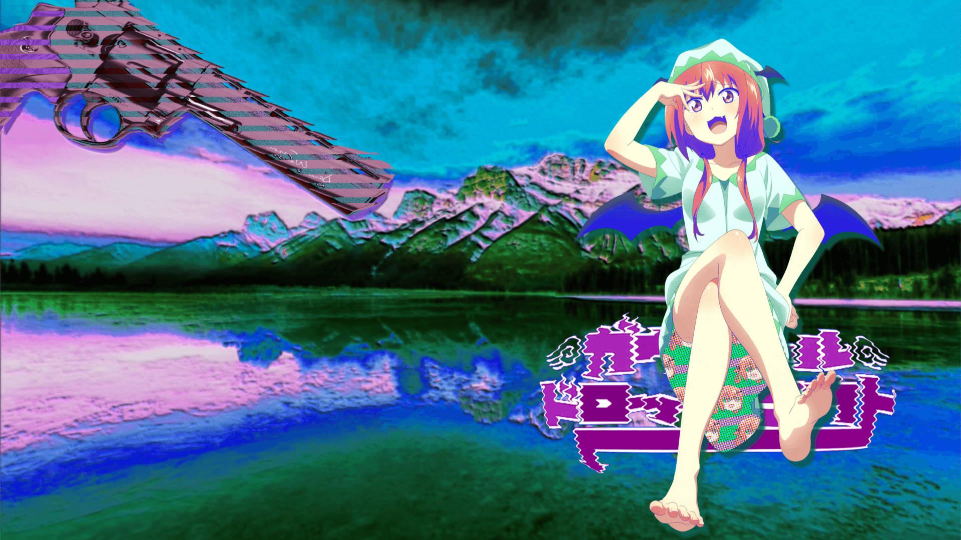 Vaporwave Anime Aesthetic — 1920x1080 wallpaper