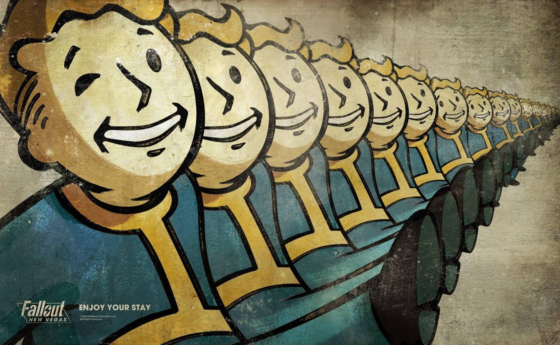 Vault Boy in Fallout: New Vegas — 1920x1185 wallpaper