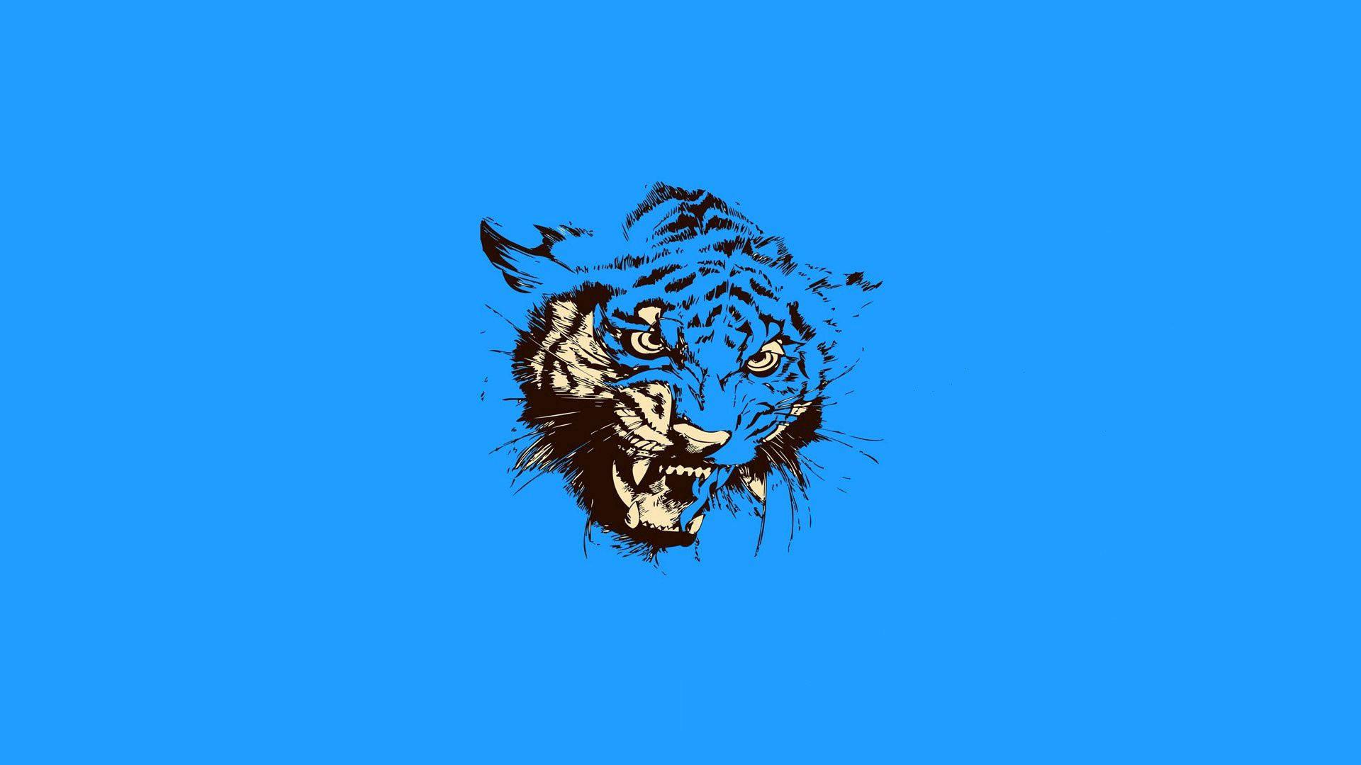 Vector Art of a Majestic Tiger — 1920x1080 wallpaper