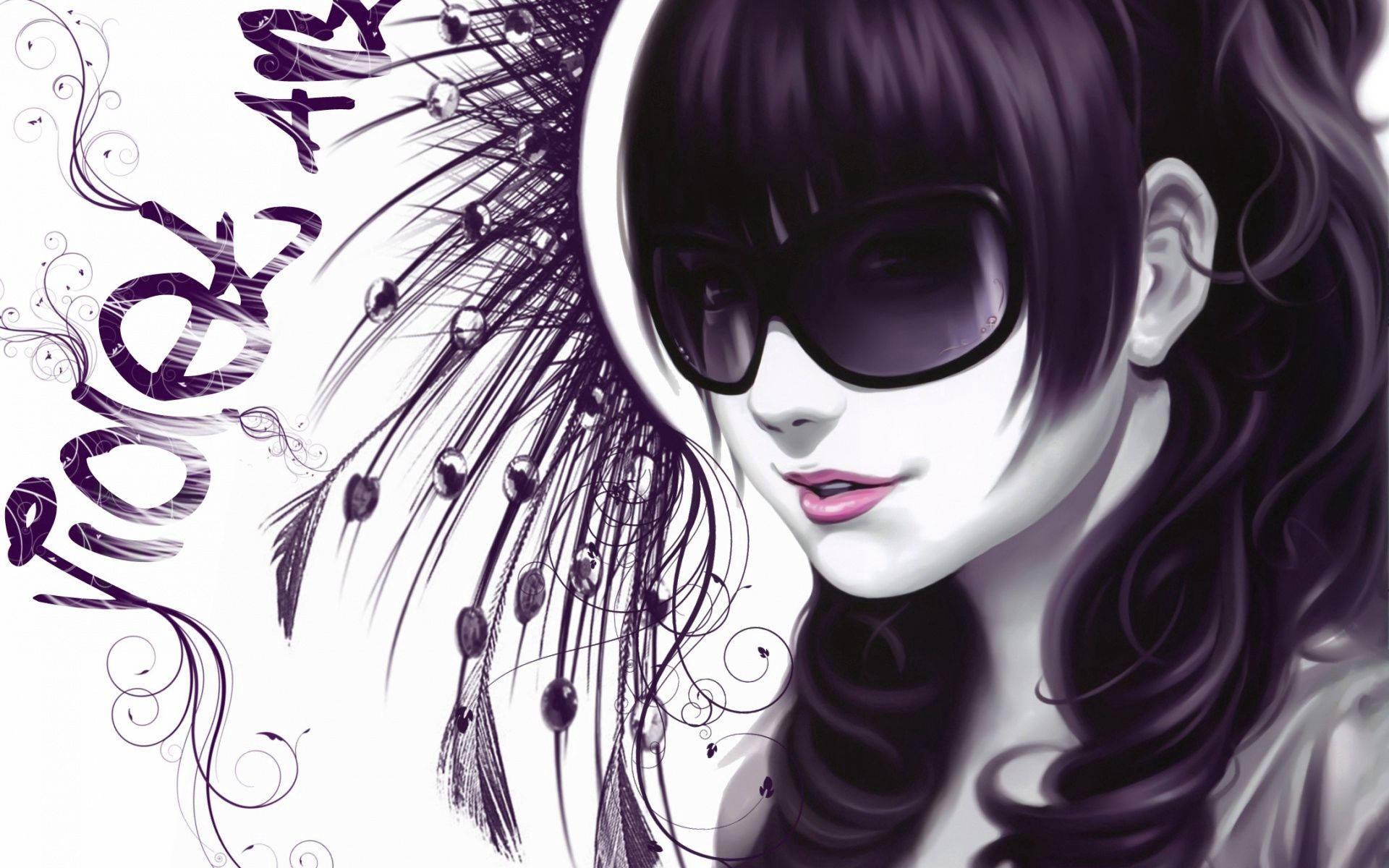 Vector Girl — 1920x1200 wallpaper