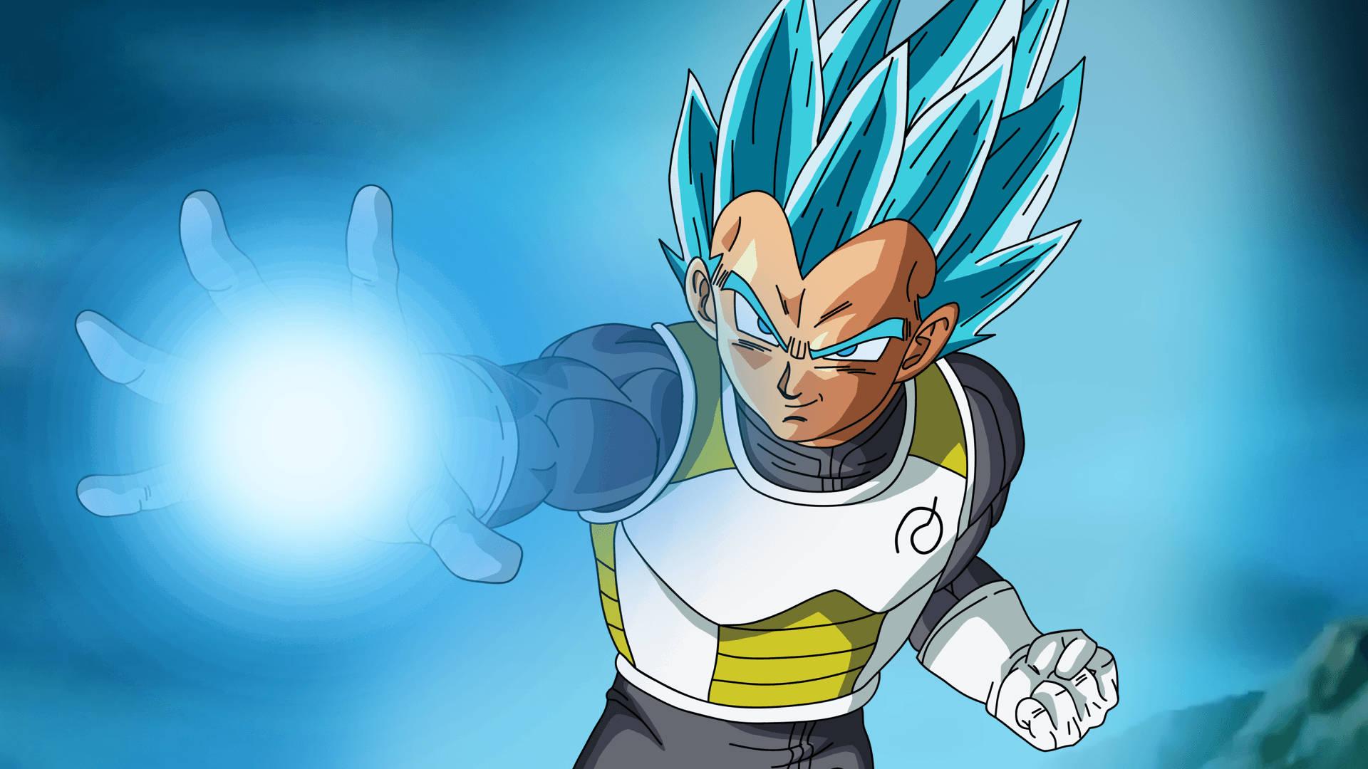 Vegeta charges up his energy ball, ready to unleash destruction. — 1920x1080 wallpaper