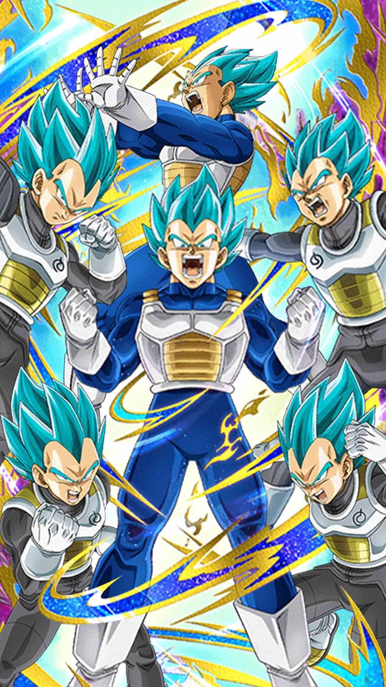 Vegeta from Dragon Ball Super unleashes his glorious Super Saiyan Blue power — 1242x2208 wallpaper