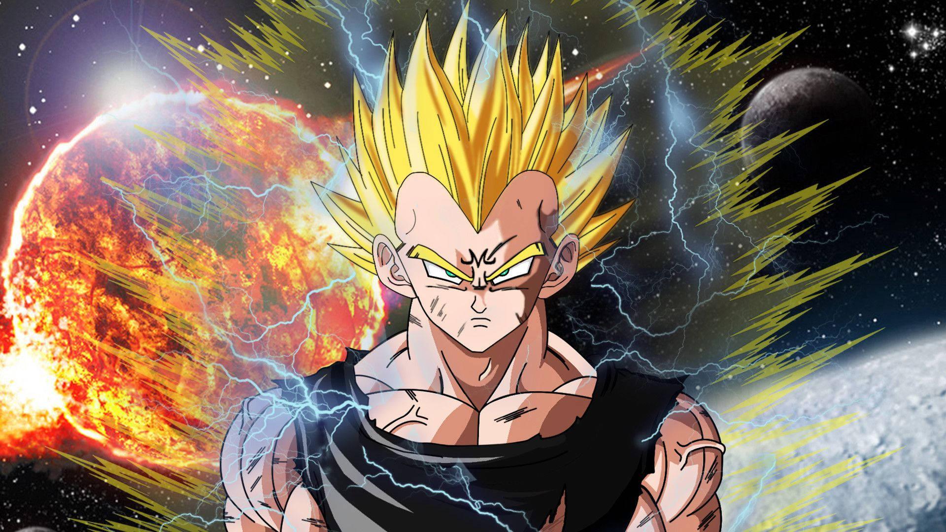 Vegeta unleashes his Majin power — 1920x1080 wallpaper