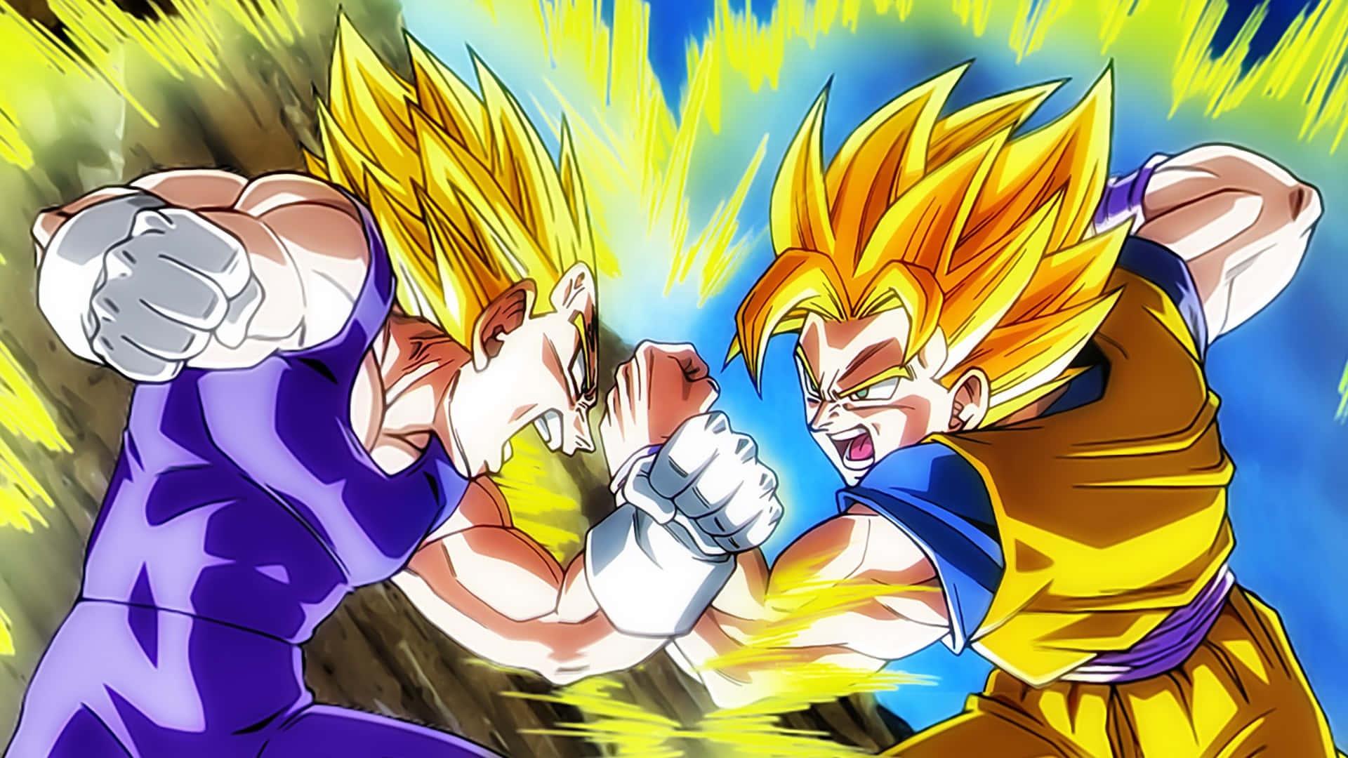 Vegta Fighting Goku Picture — 1920x1080 wallpaper