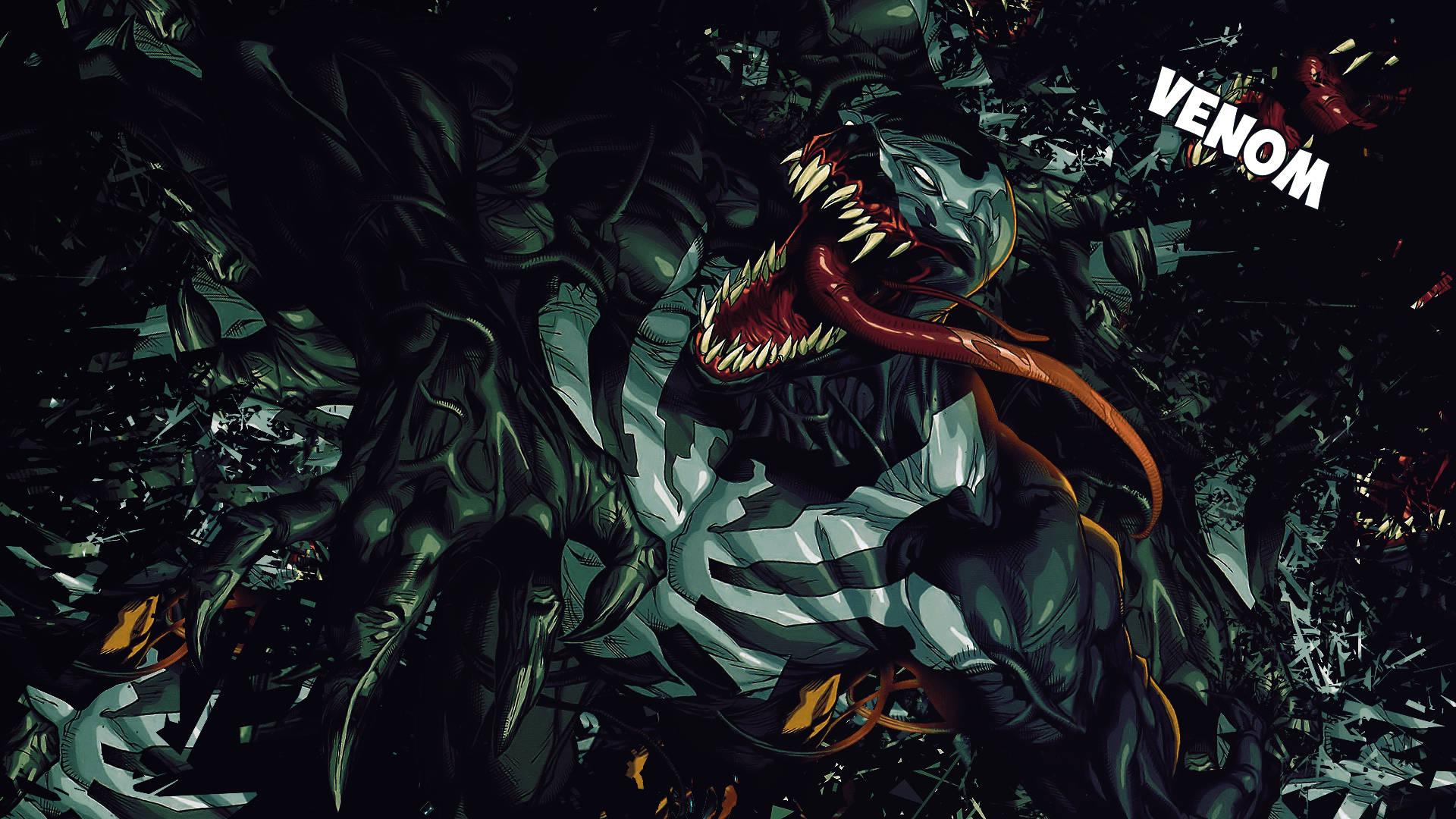 Venom Scary Comics Art — 1920x1080 wallpaper