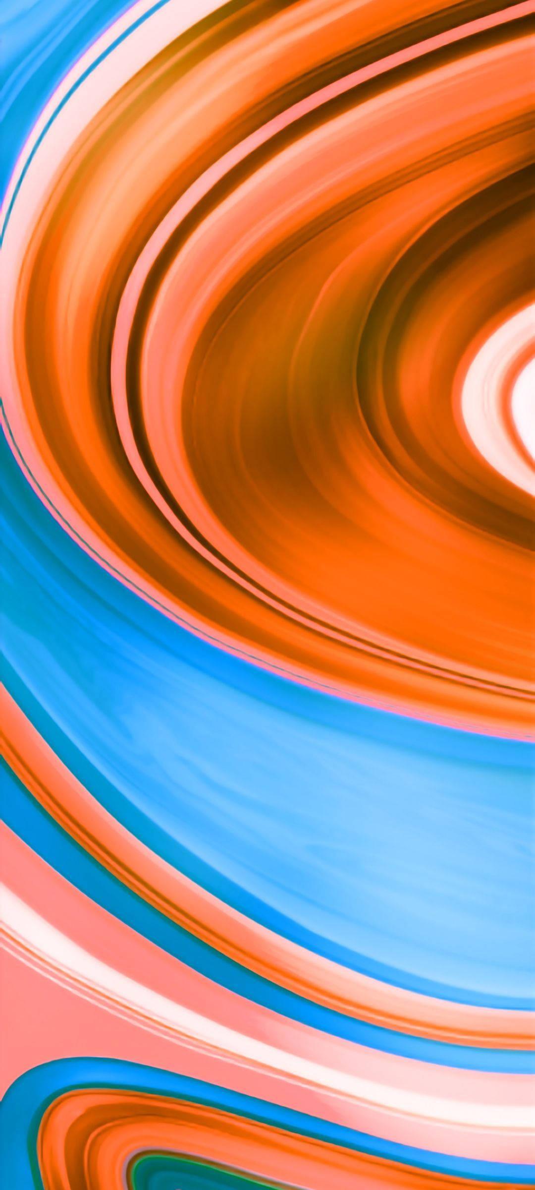 Vibrant and Modern Redmi 9 in Orange and Blue Gradient — 1080x2400 wallpaper