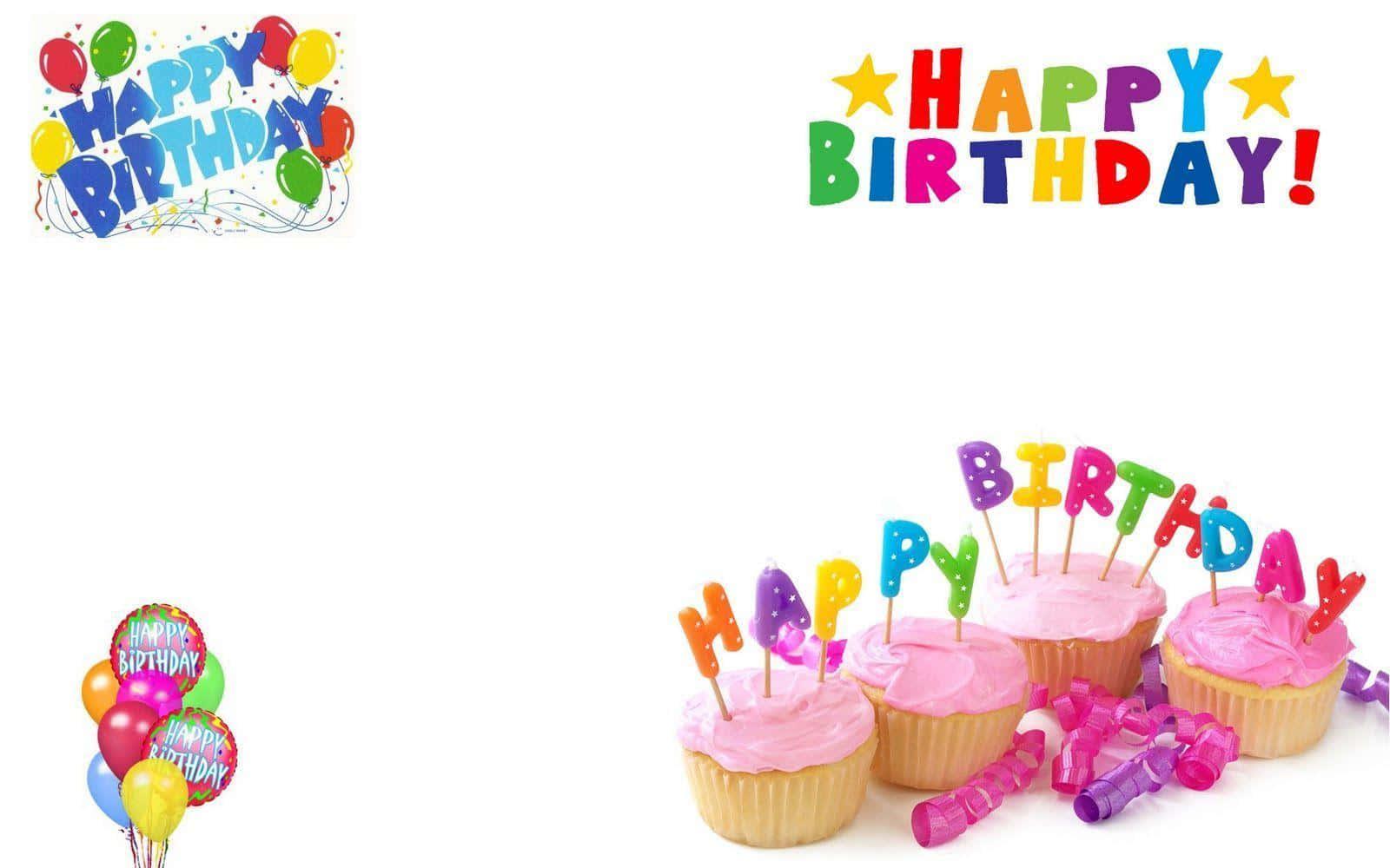 Vibrant Birthday Celebration - A Rainbow of Balloons — 1600x1000 wallpaper