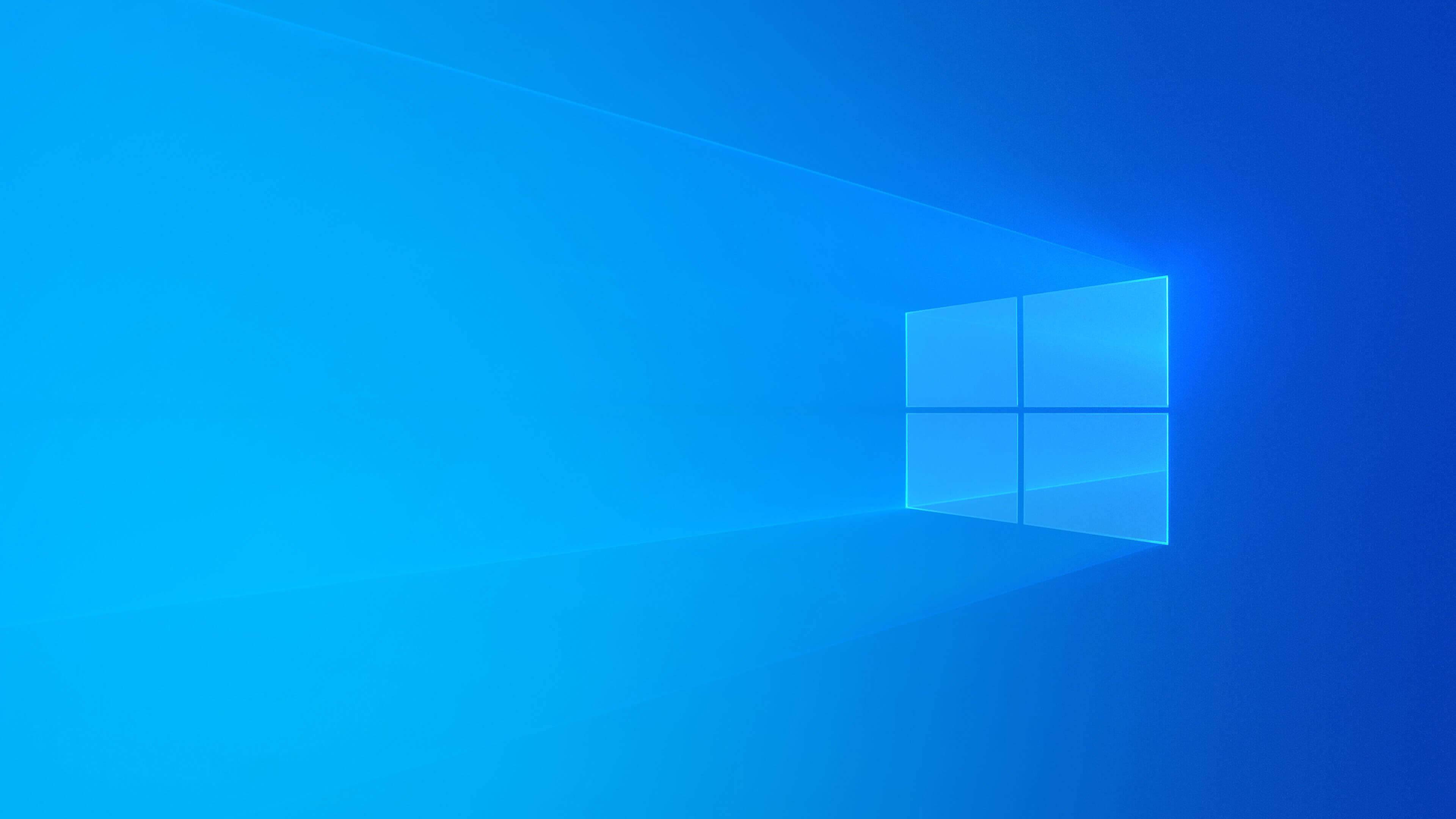 Vibrant Blue Windows 10 HD — 3840x2160 wallpaper