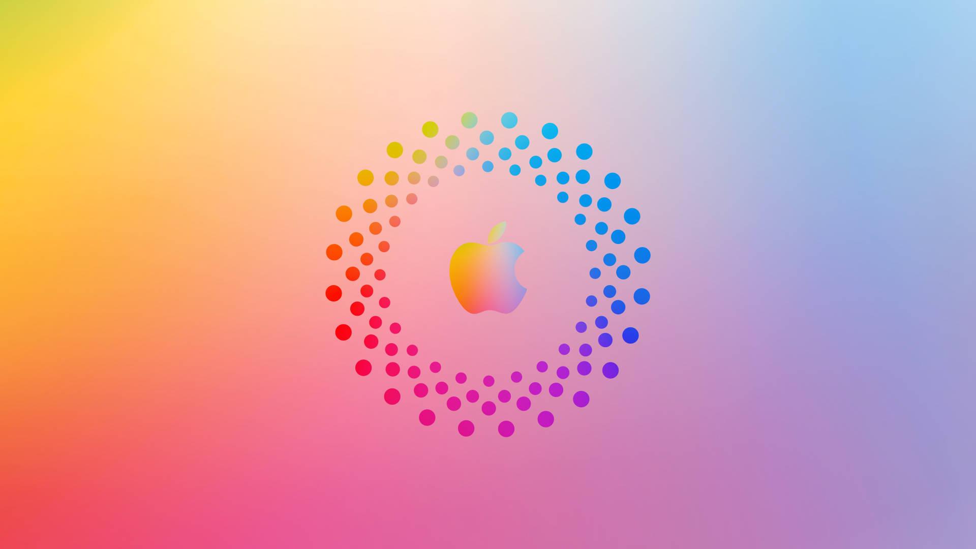 Vibrant Gradient Apple Logo — 1920x1080 wallpaper
