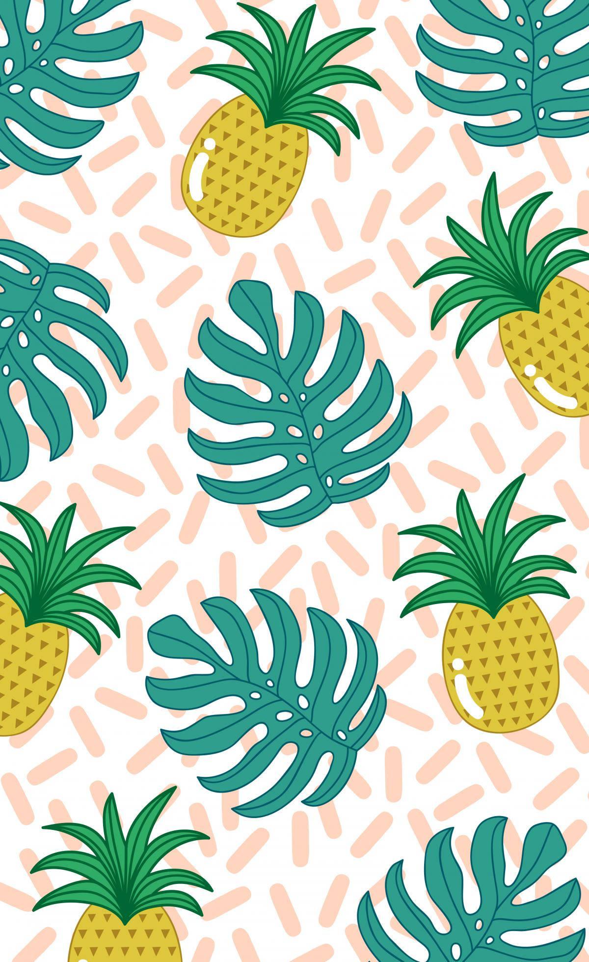 Vibrant summer vibes with this refreshing pineapple. — 1200x1959 wallpaper